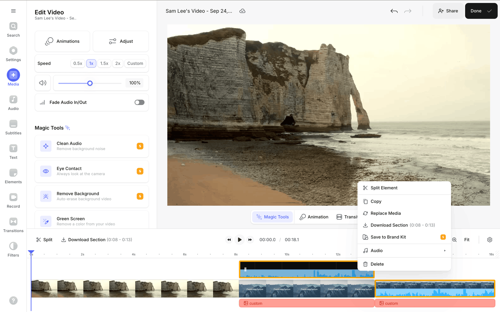 VEED Web Photo & Video interface screenshot 6
