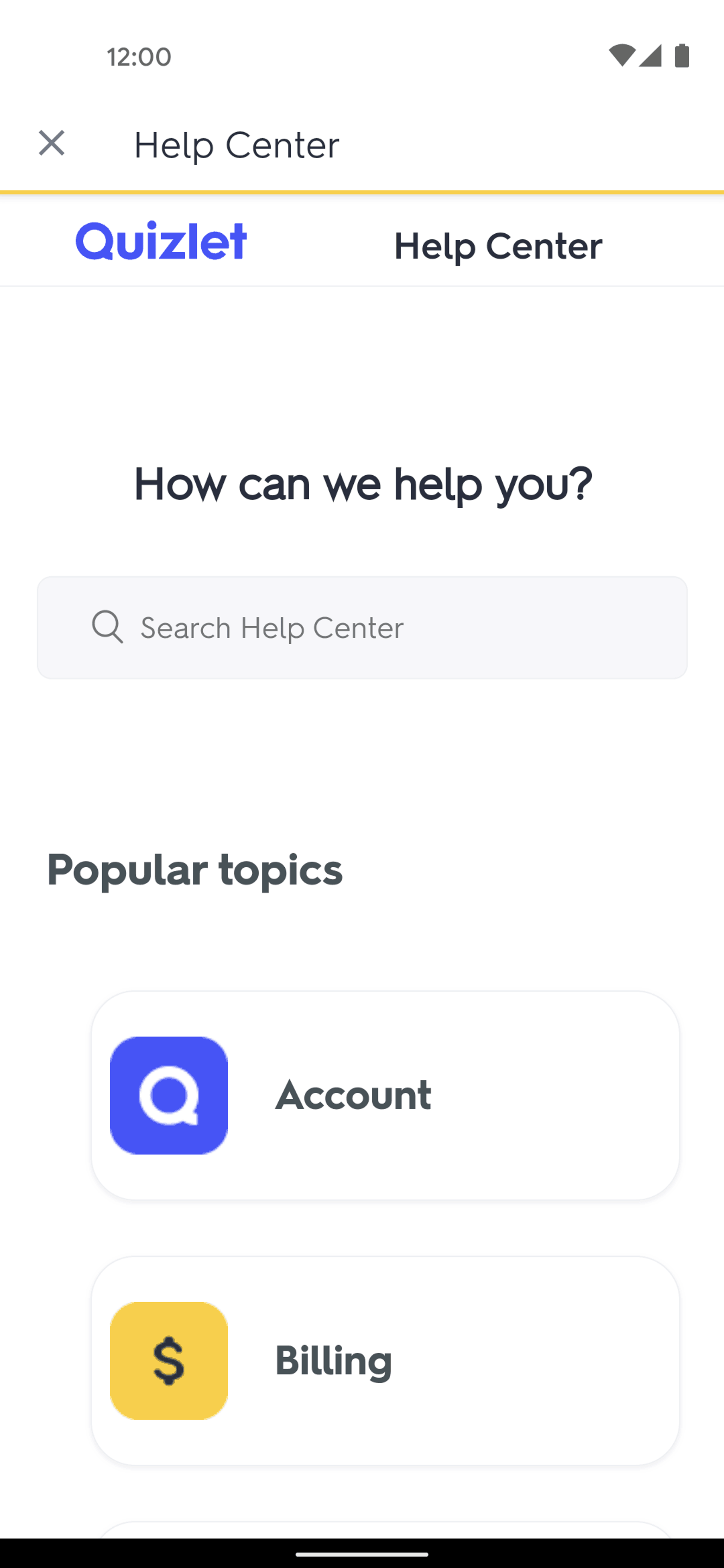 Quizlet Android Education interface screenshot 23