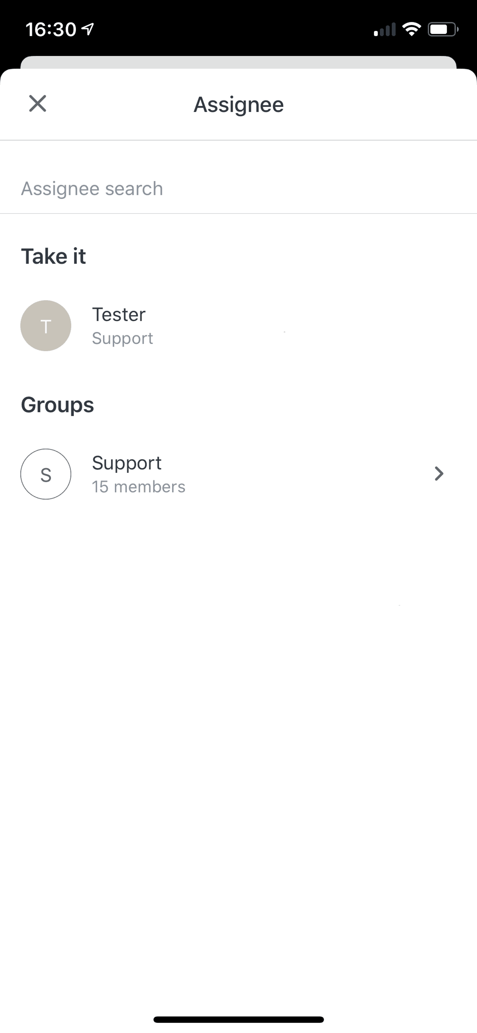 Zendesk Support iOS Business interface screenshot 20