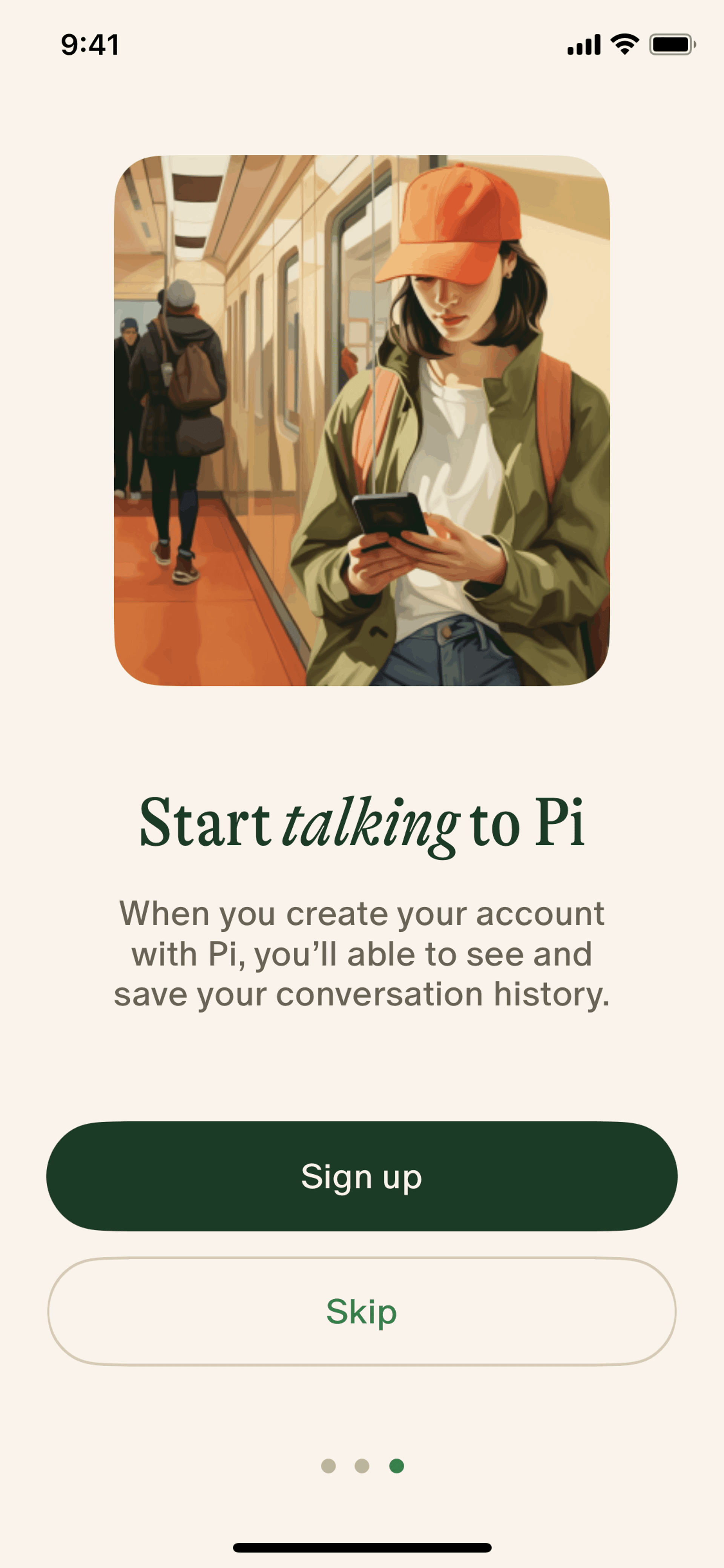 Pi iOS AI interface screenshot 18
