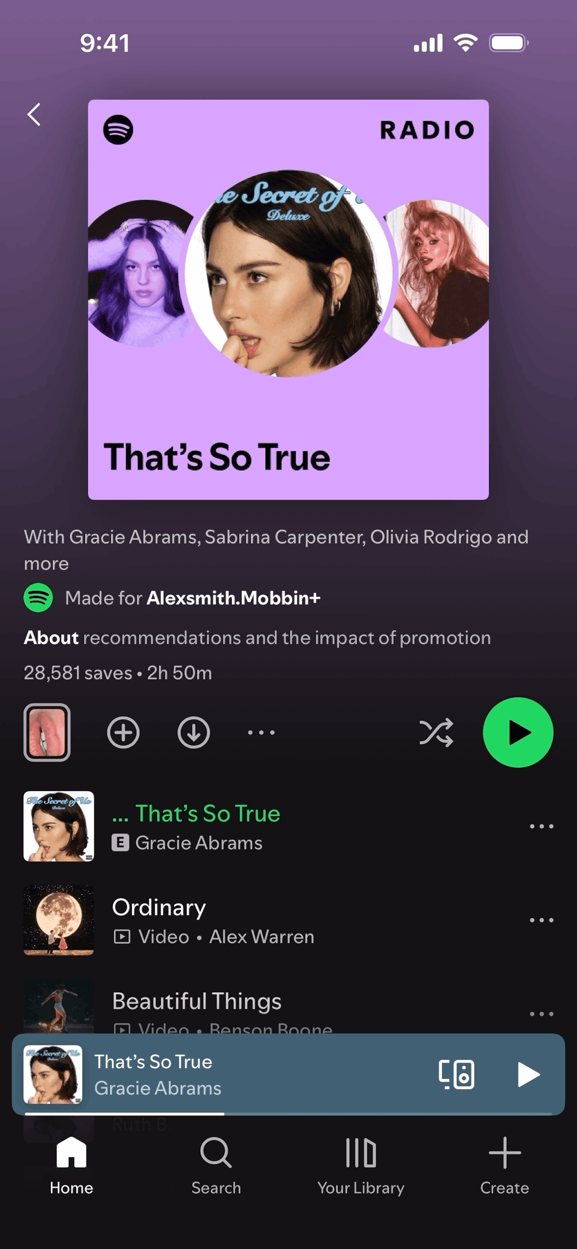 Spotify iOS Music & Audio interface screenshot 24
