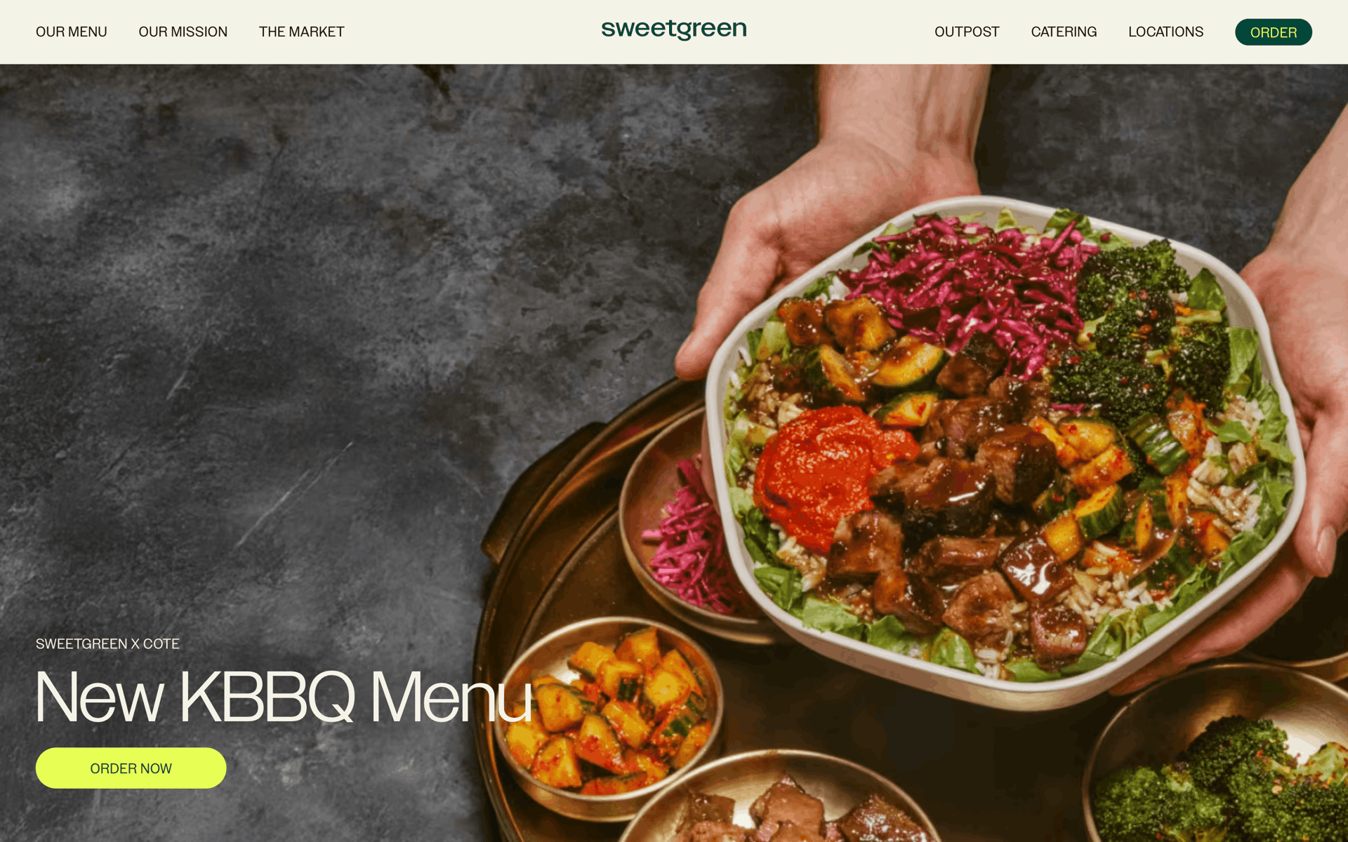 sweetgreen Web Food & Drink interface screenshot 1