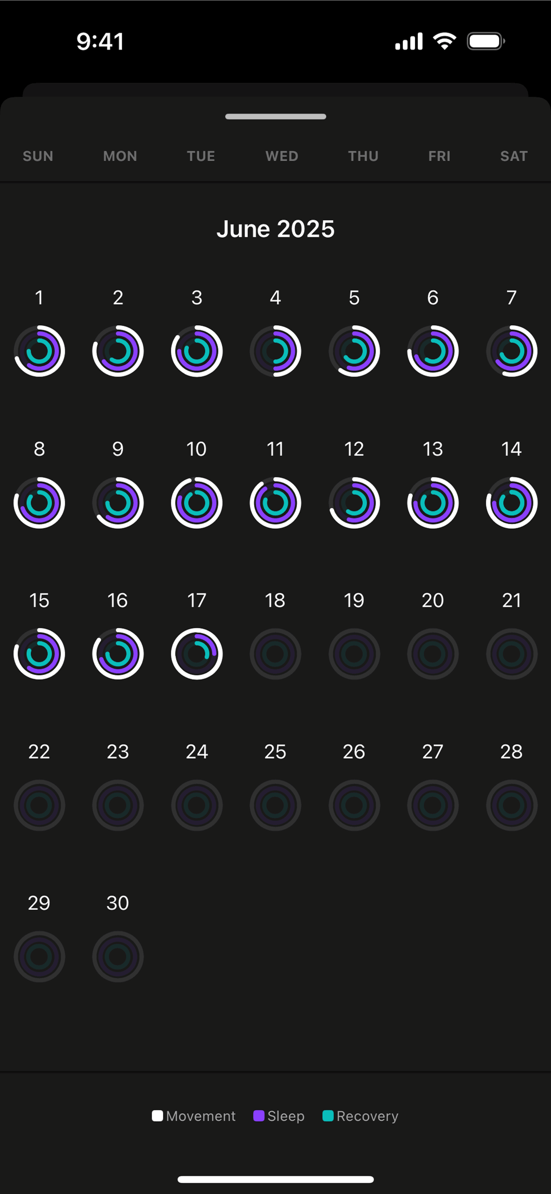 Ultrahuman iOS Health & Fitness interface screenshot 11