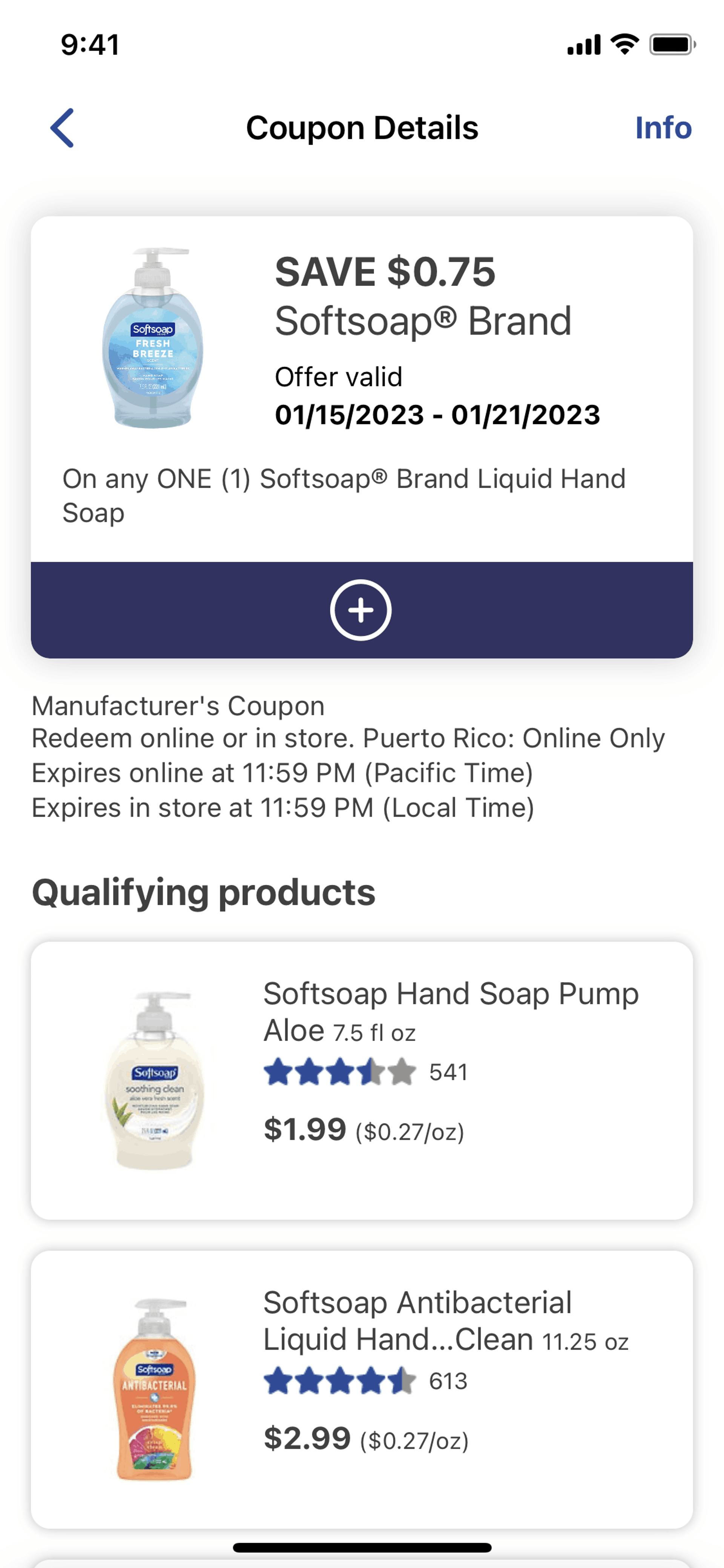 Walgreens iOS Shopping interface screenshot 16