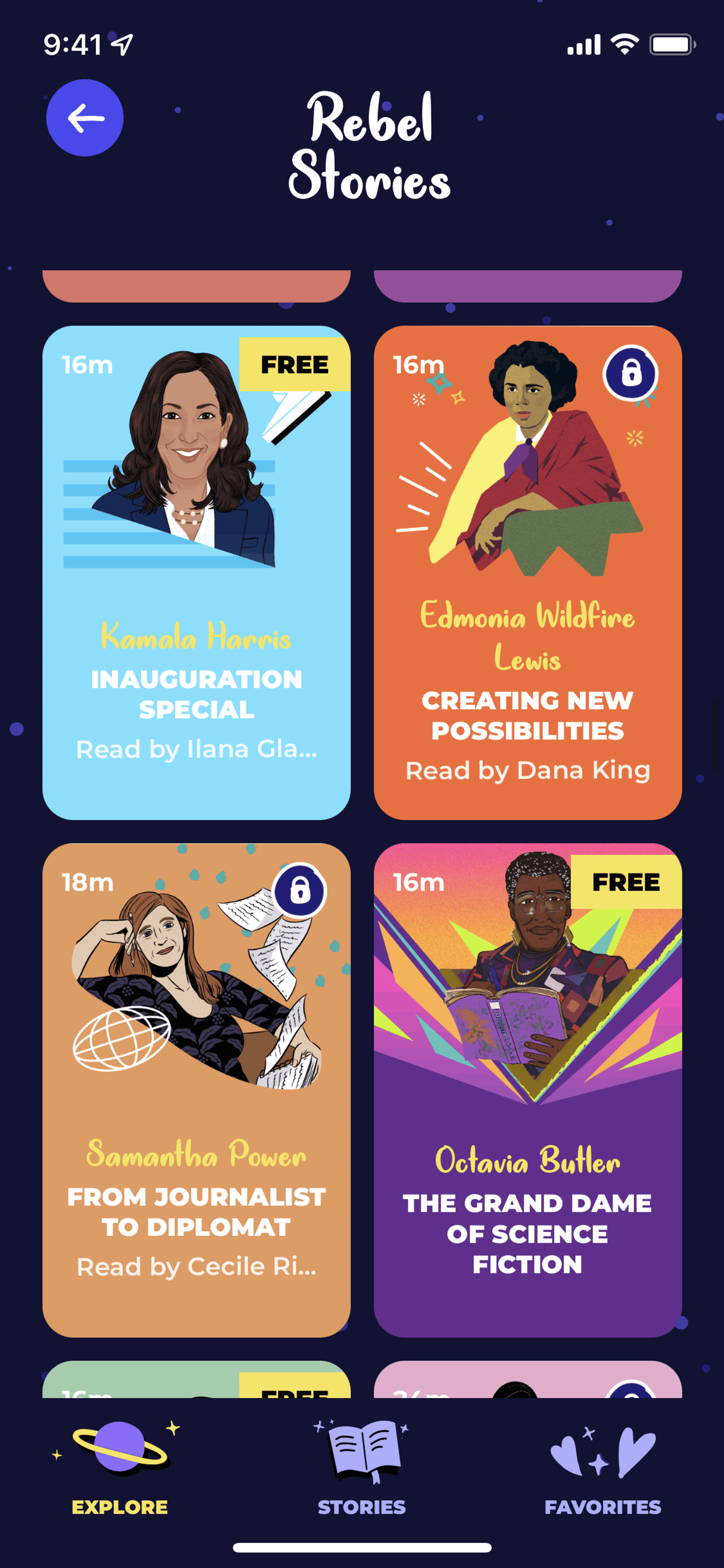 Rebel Girls iOS Lifestyle interface screenshot 16