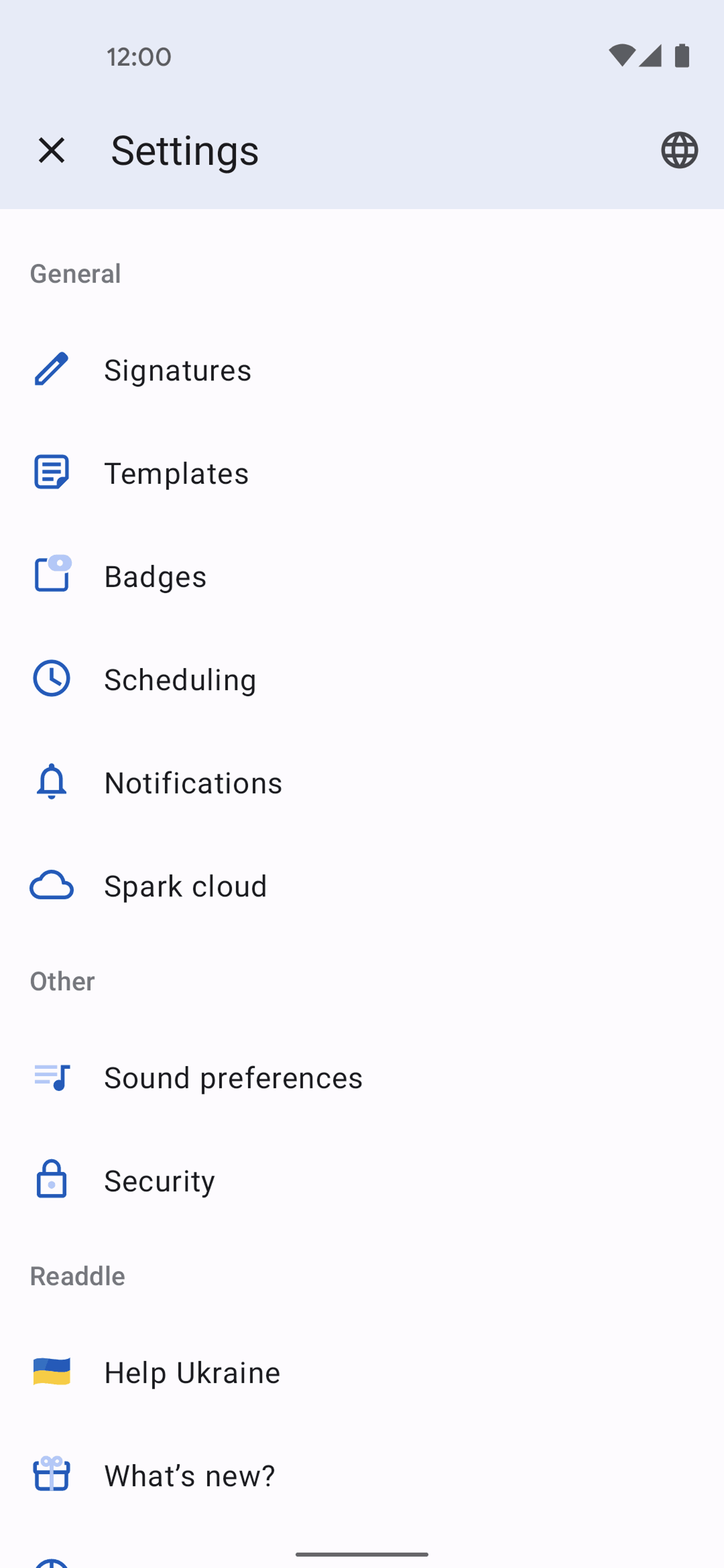Spark Mail Android AI interface screenshot 14