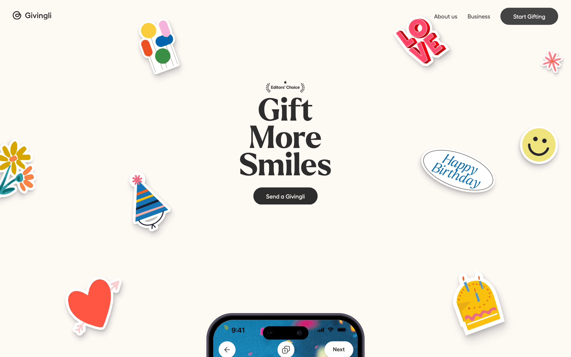Givingli Web Lifestyle interface screenshot 1