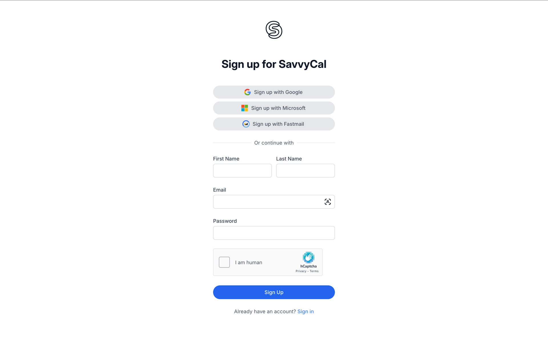 SavvyCal Web Collaboration interface screenshot 3