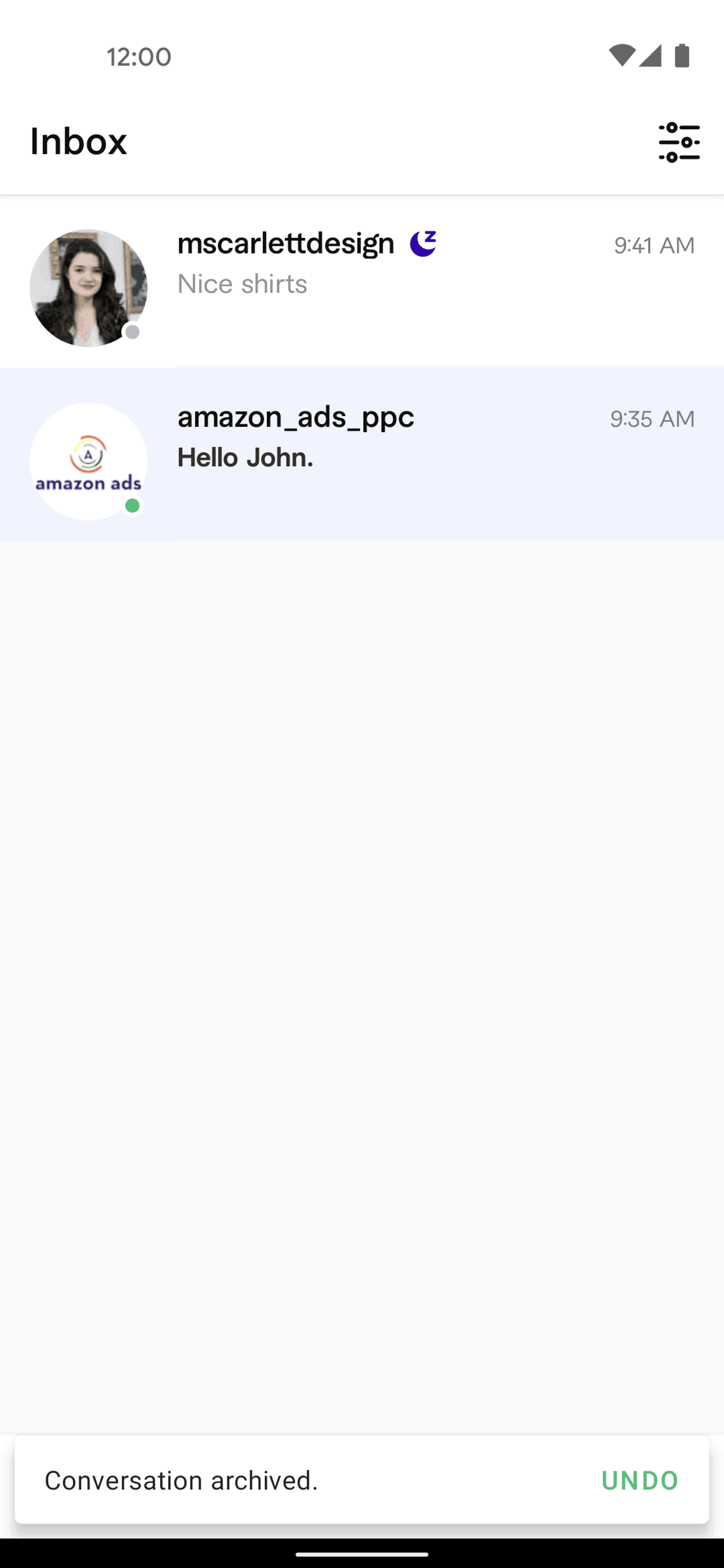 Fiverr Android Business interface screenshot 8