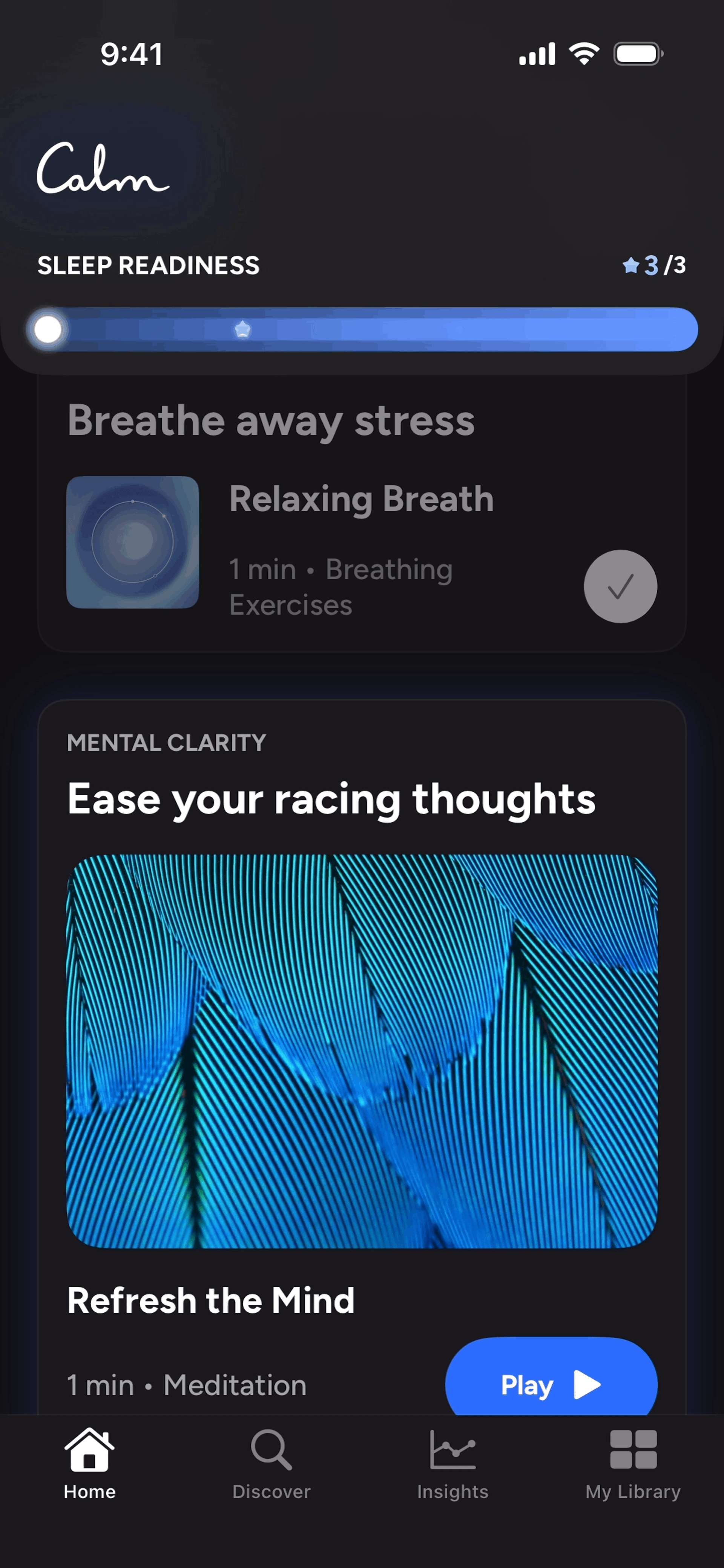 Calm Sleep iOS Health & Fitness interface screenshot 11