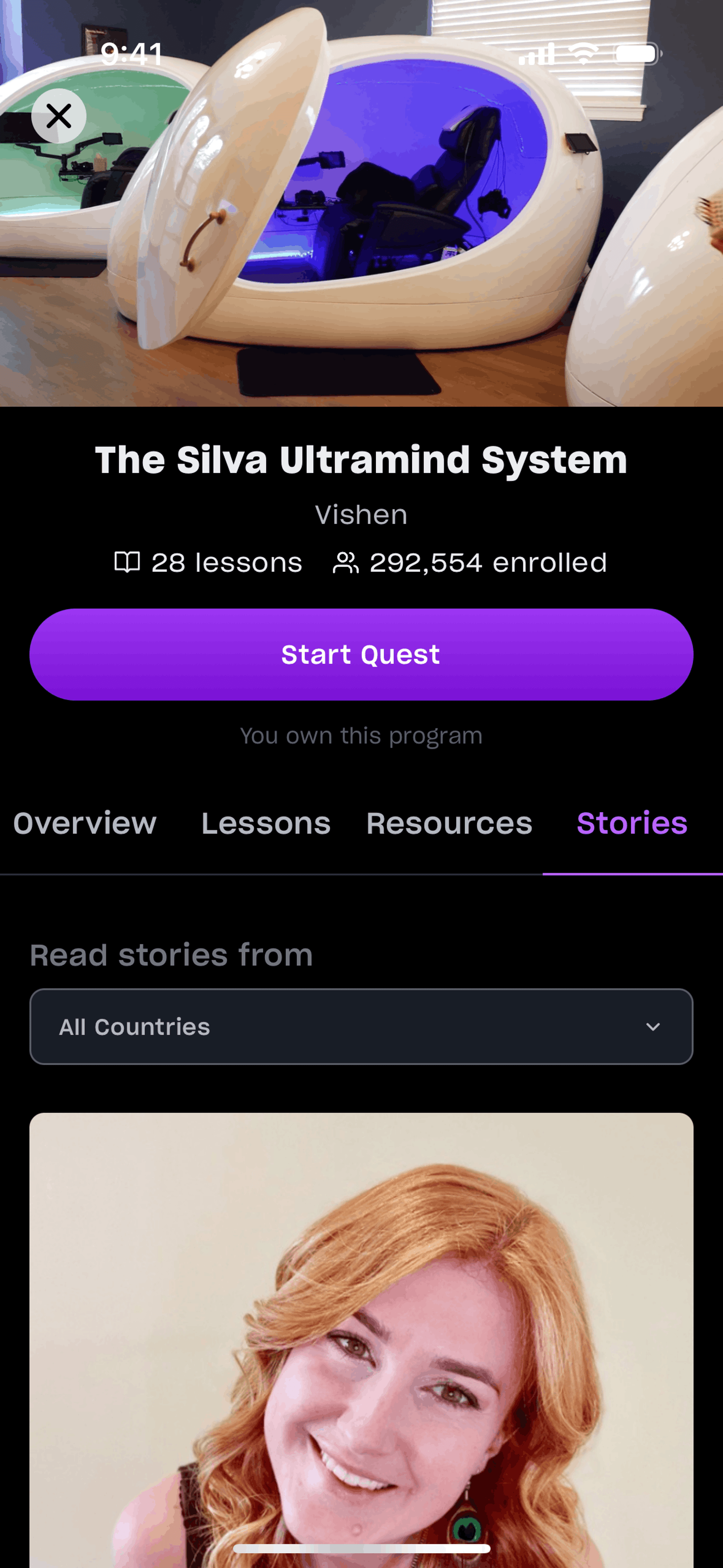 Mindvalley iOS Education interface screenshot 3