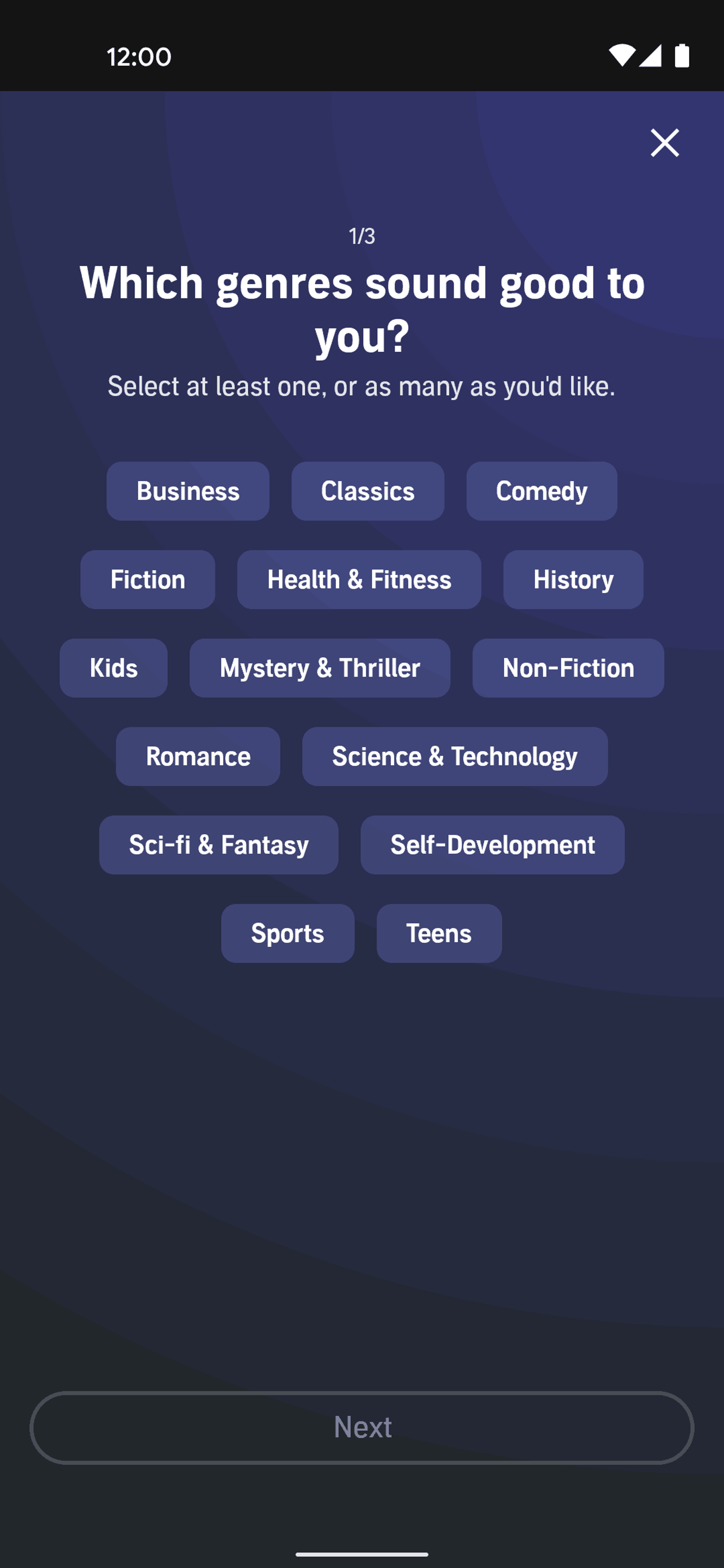 Audible Android Entertainment interface screenshot 22