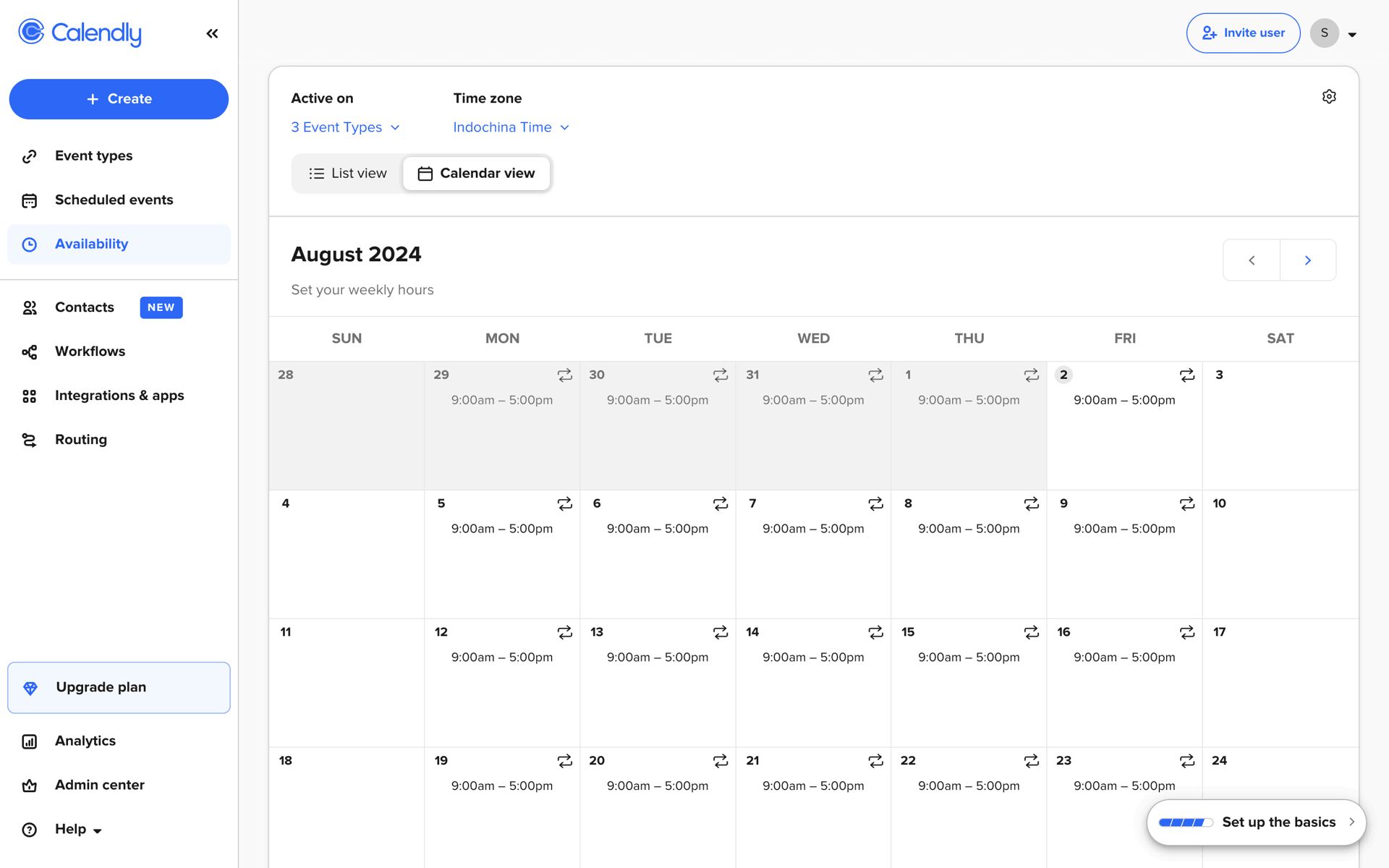 Calendly Web Business interface screenshot 17