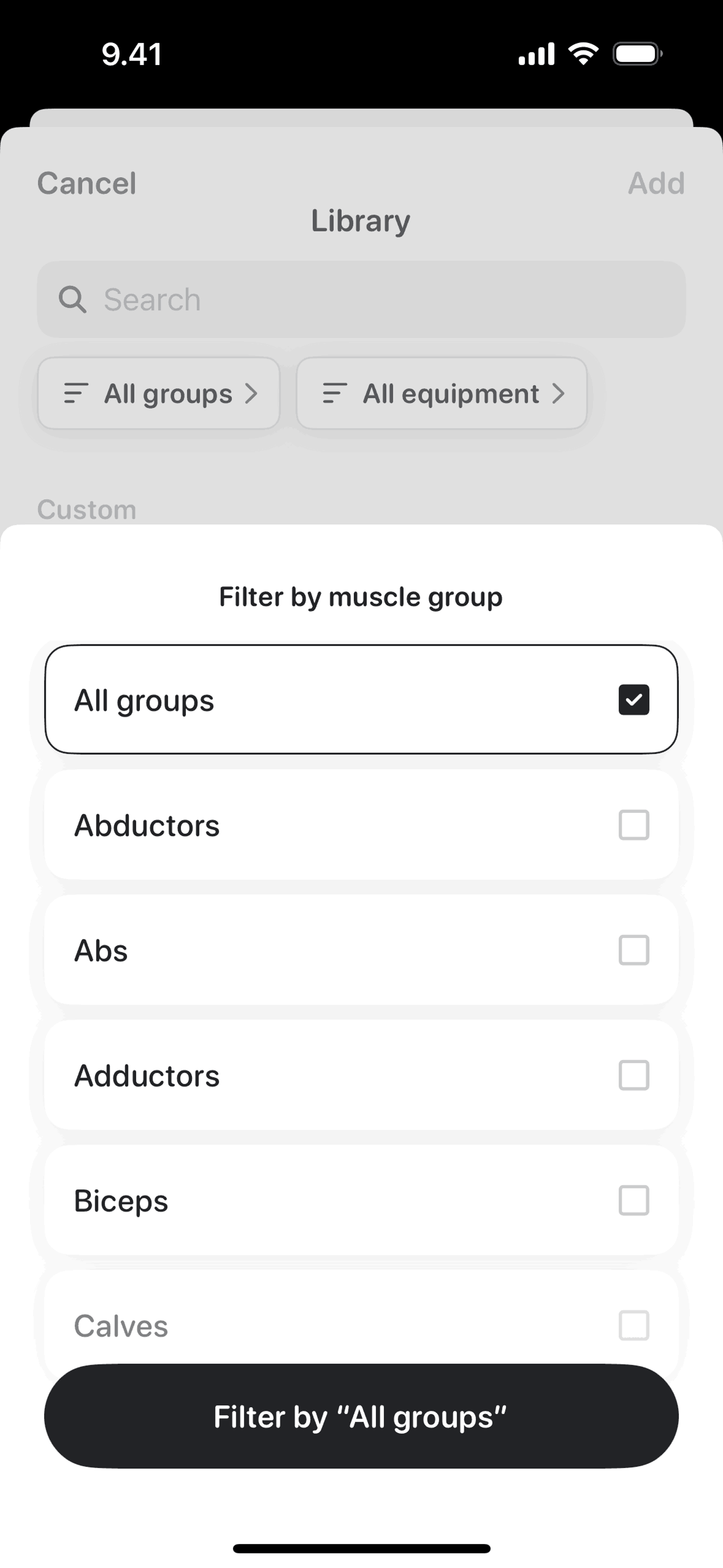 Bevel iOS Health & Fitness interface screenshot 19