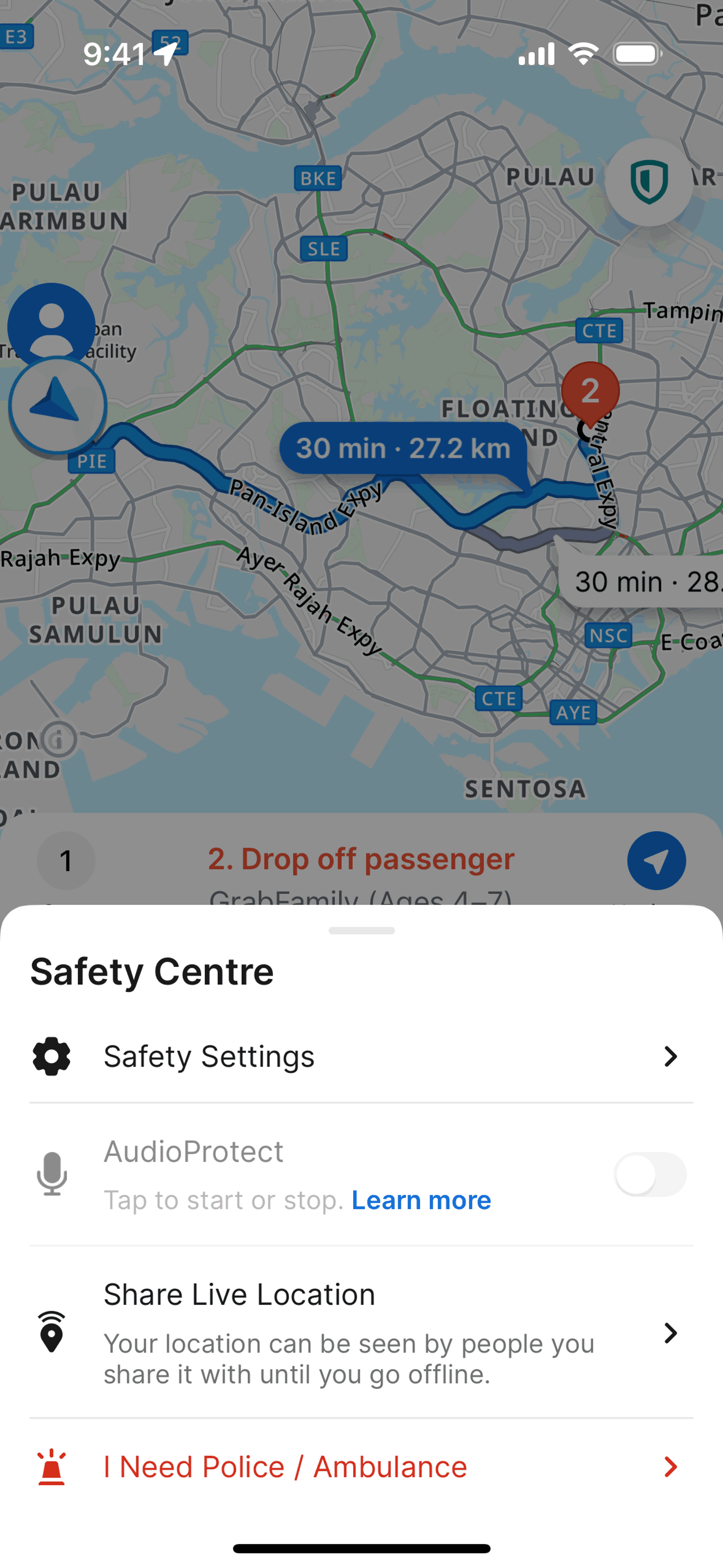 Grab Driver iOS Travel & Transportation interface screenshot 9