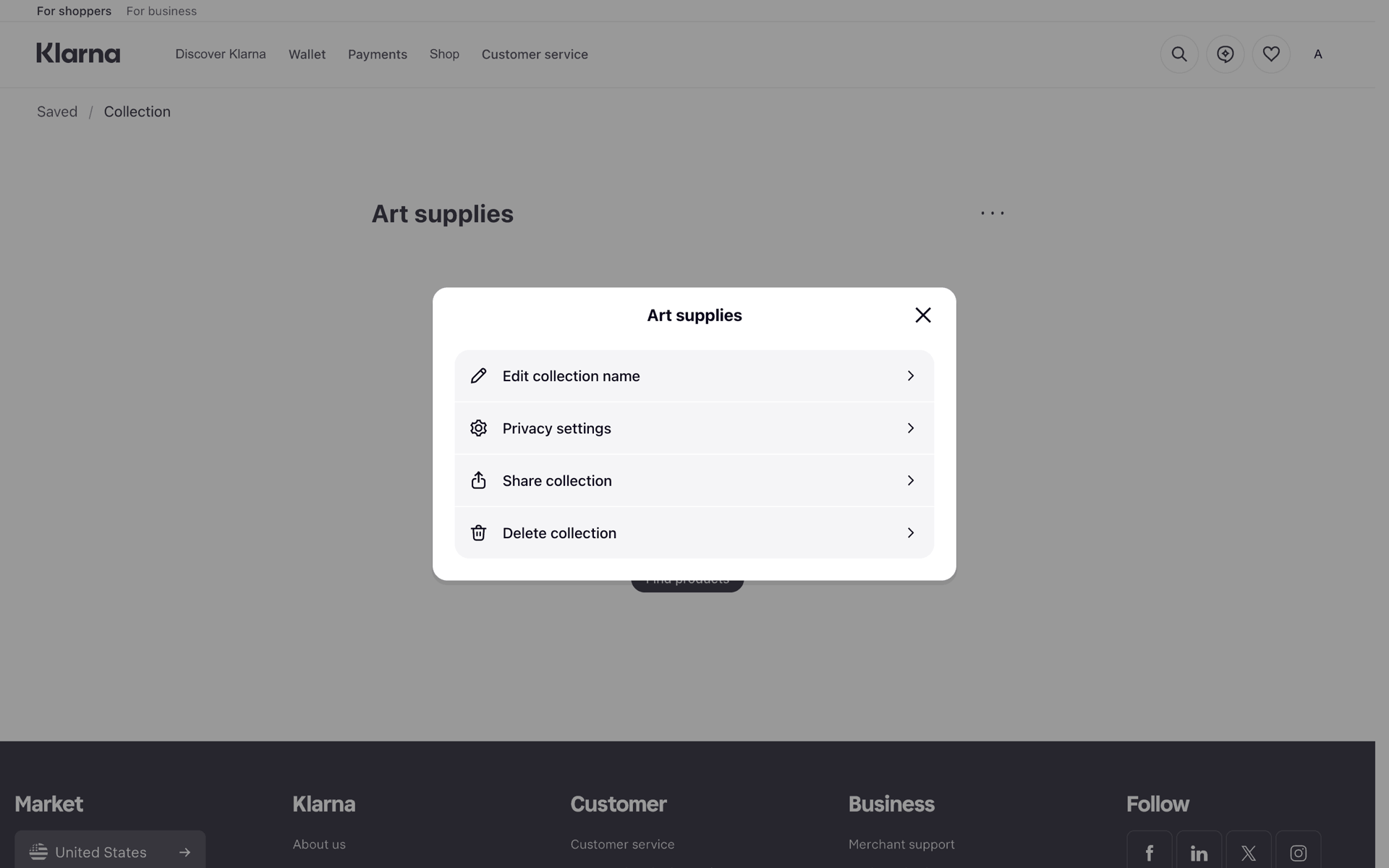 Klarna Web Finance interface screenshot 12