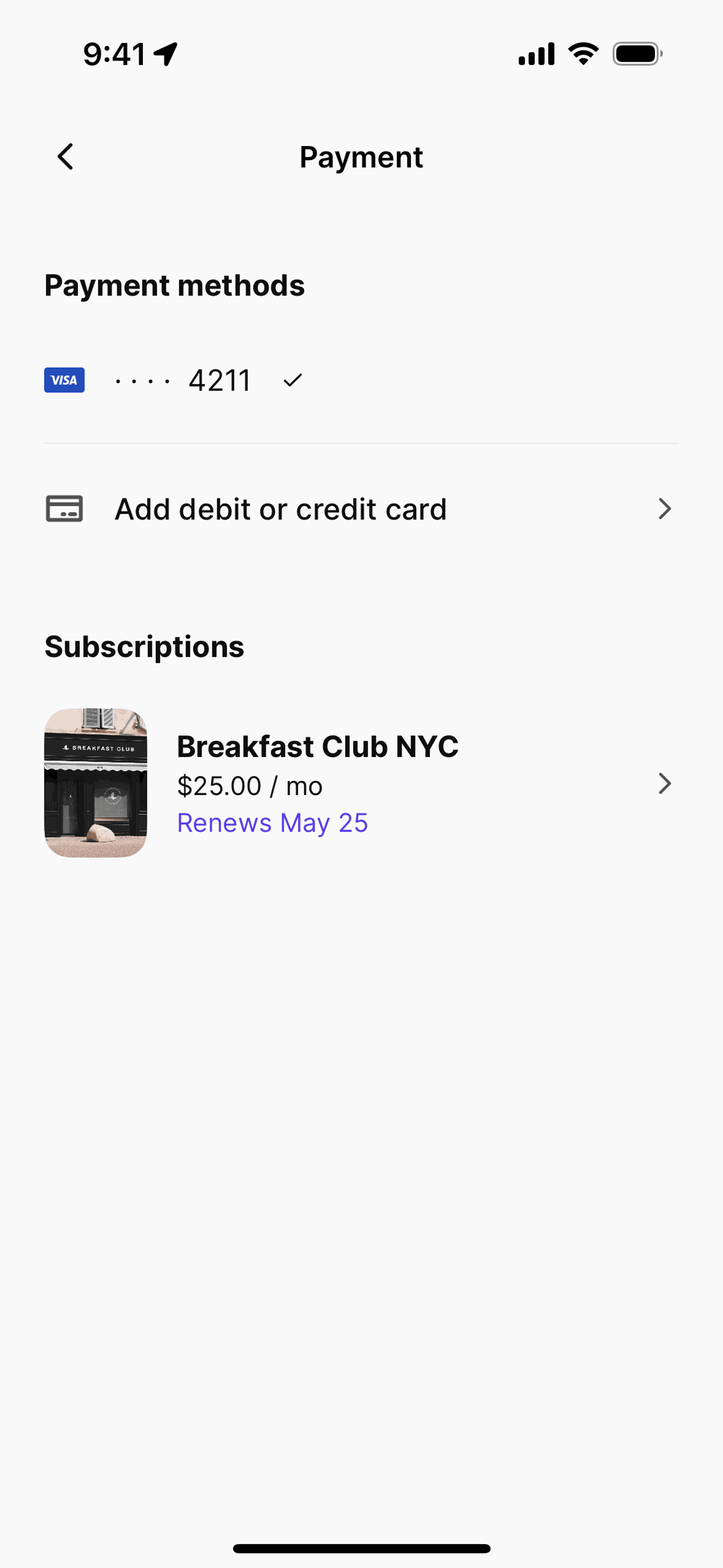 Blackbird iOS Food & Drink interface screenshot 19