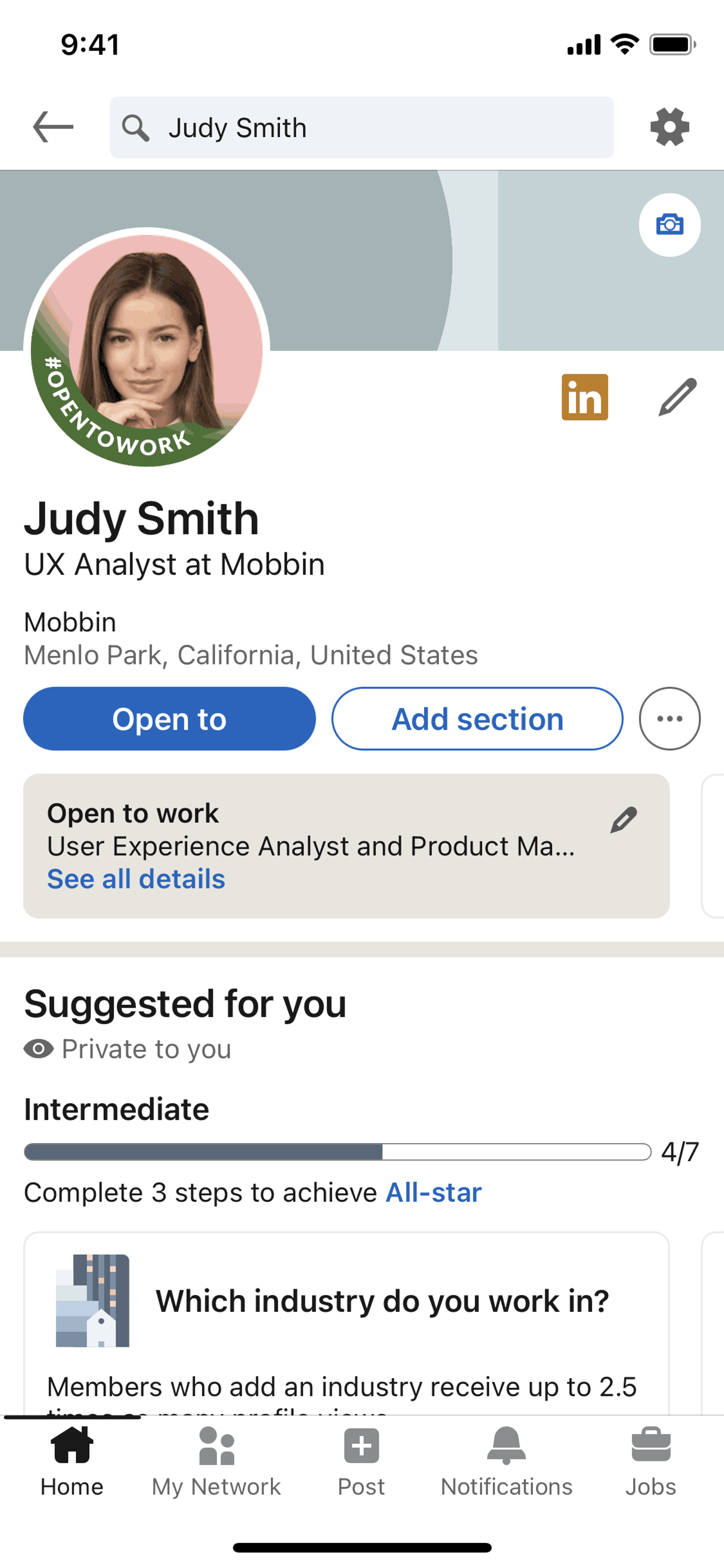 LinkedIn iOS Business interface screenshot 10