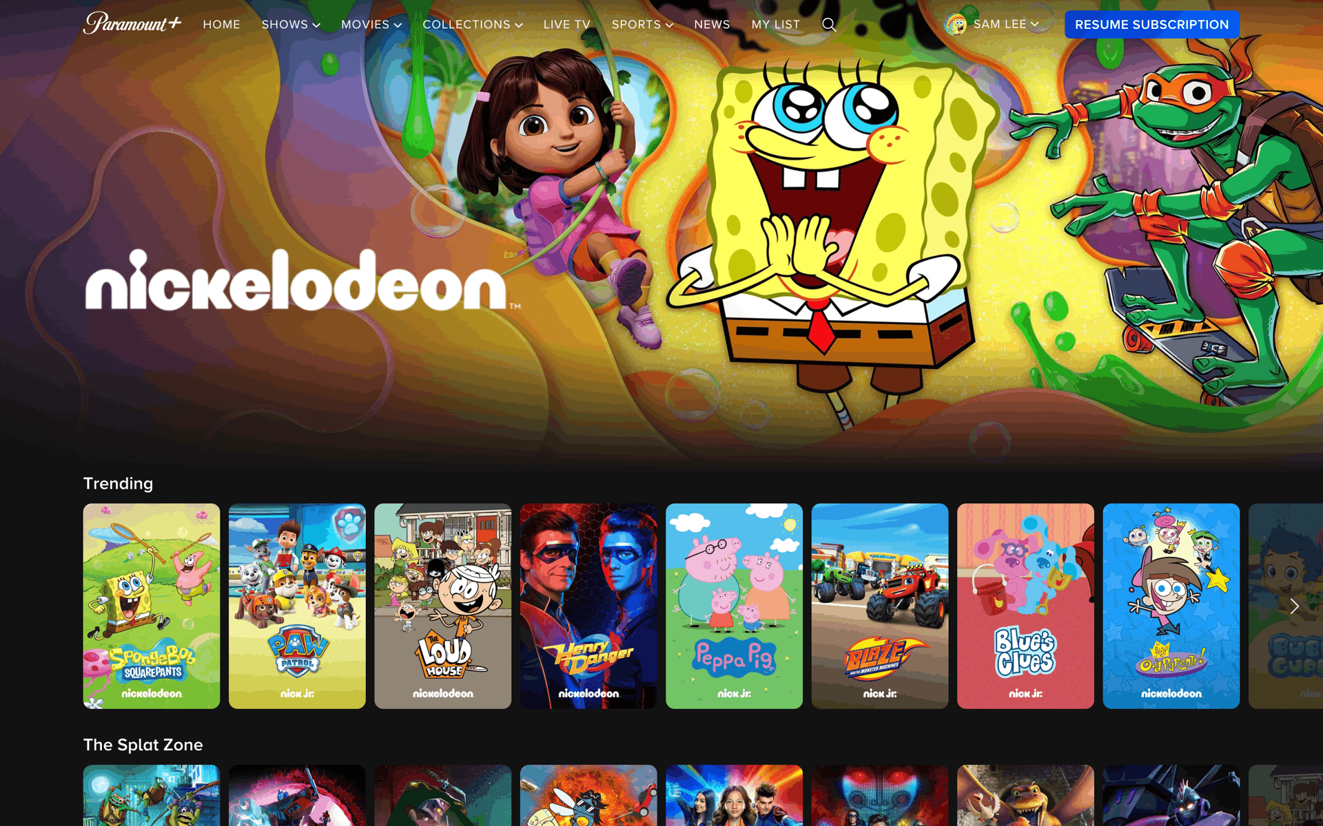 Paramount+ Web streaming interface screenshot 17