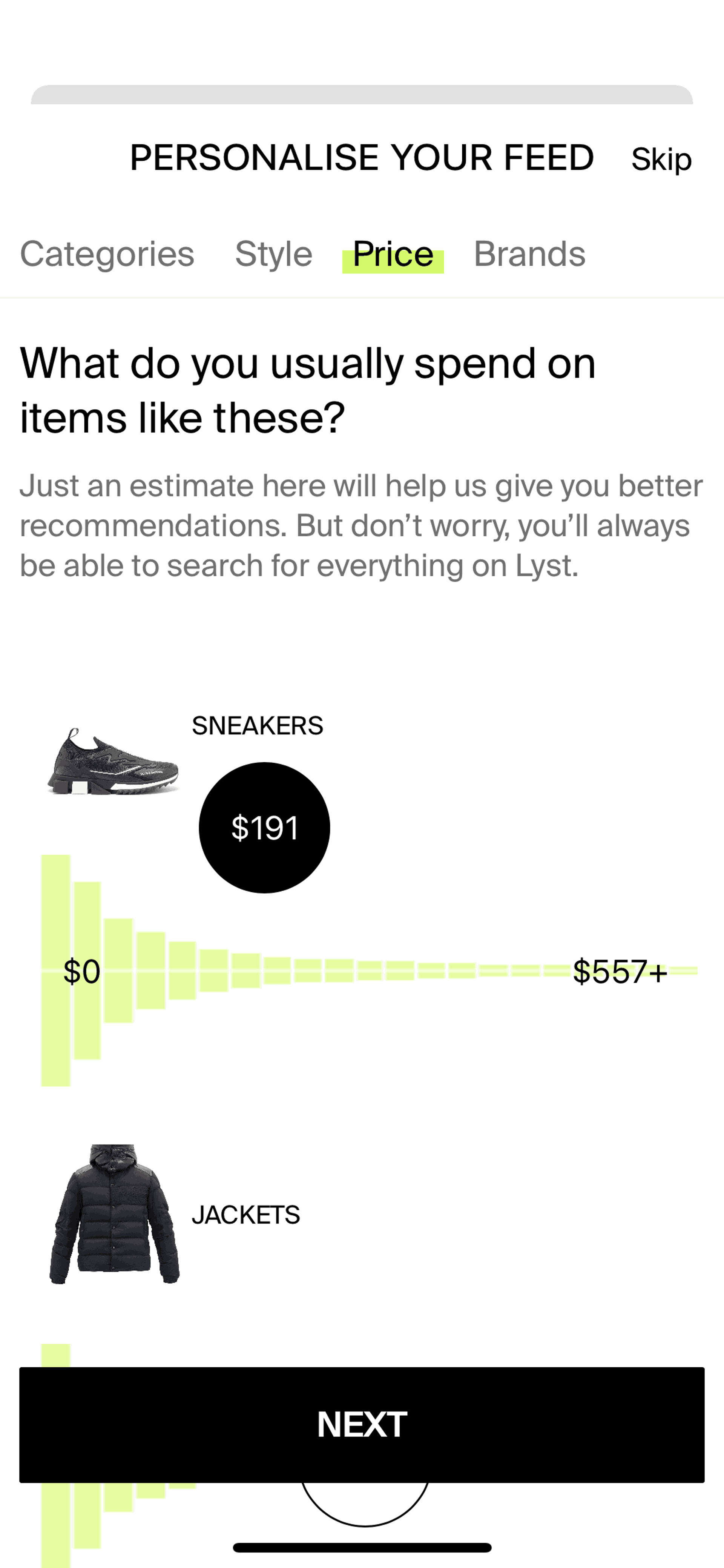 Lyst iOS Shopping interface screenshot 12