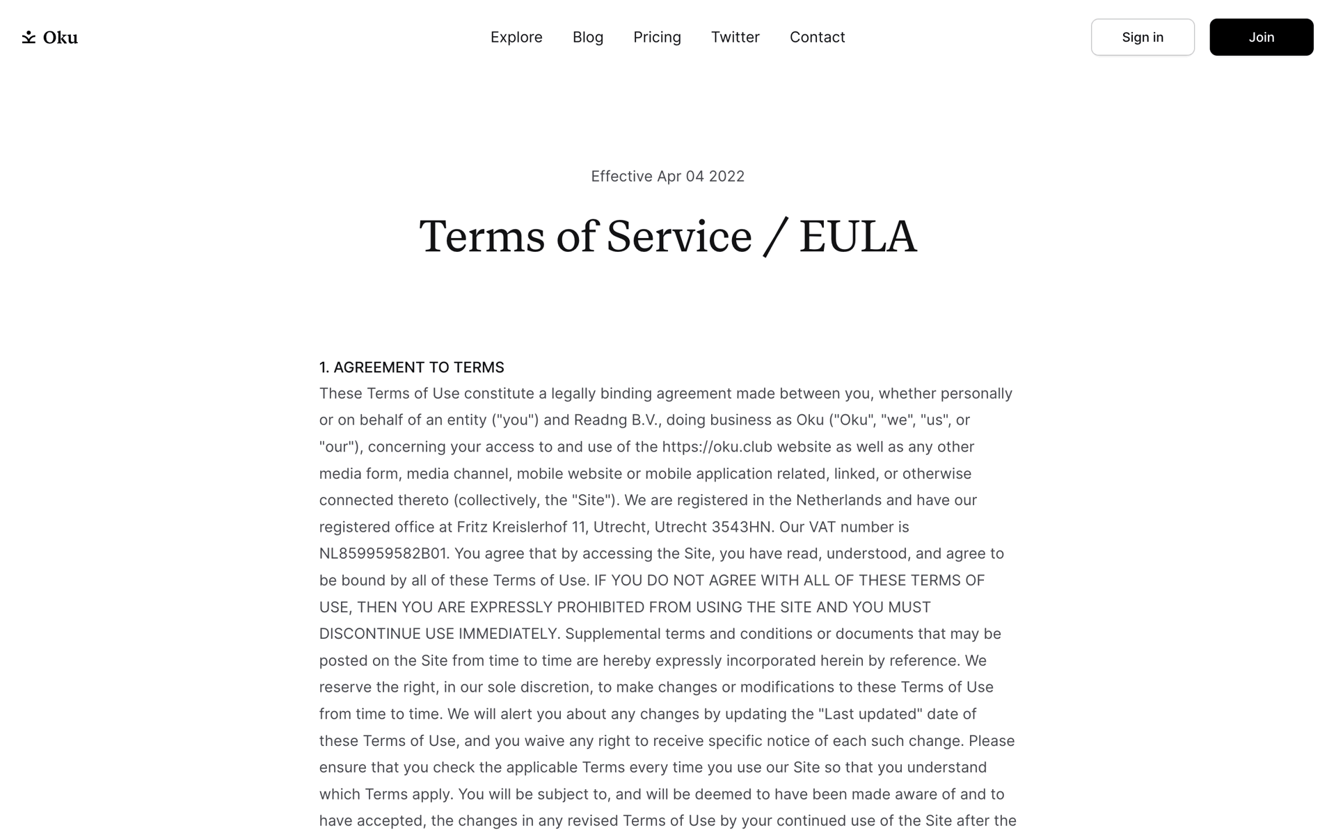Oku Web Lifestyle interface screenshot 20