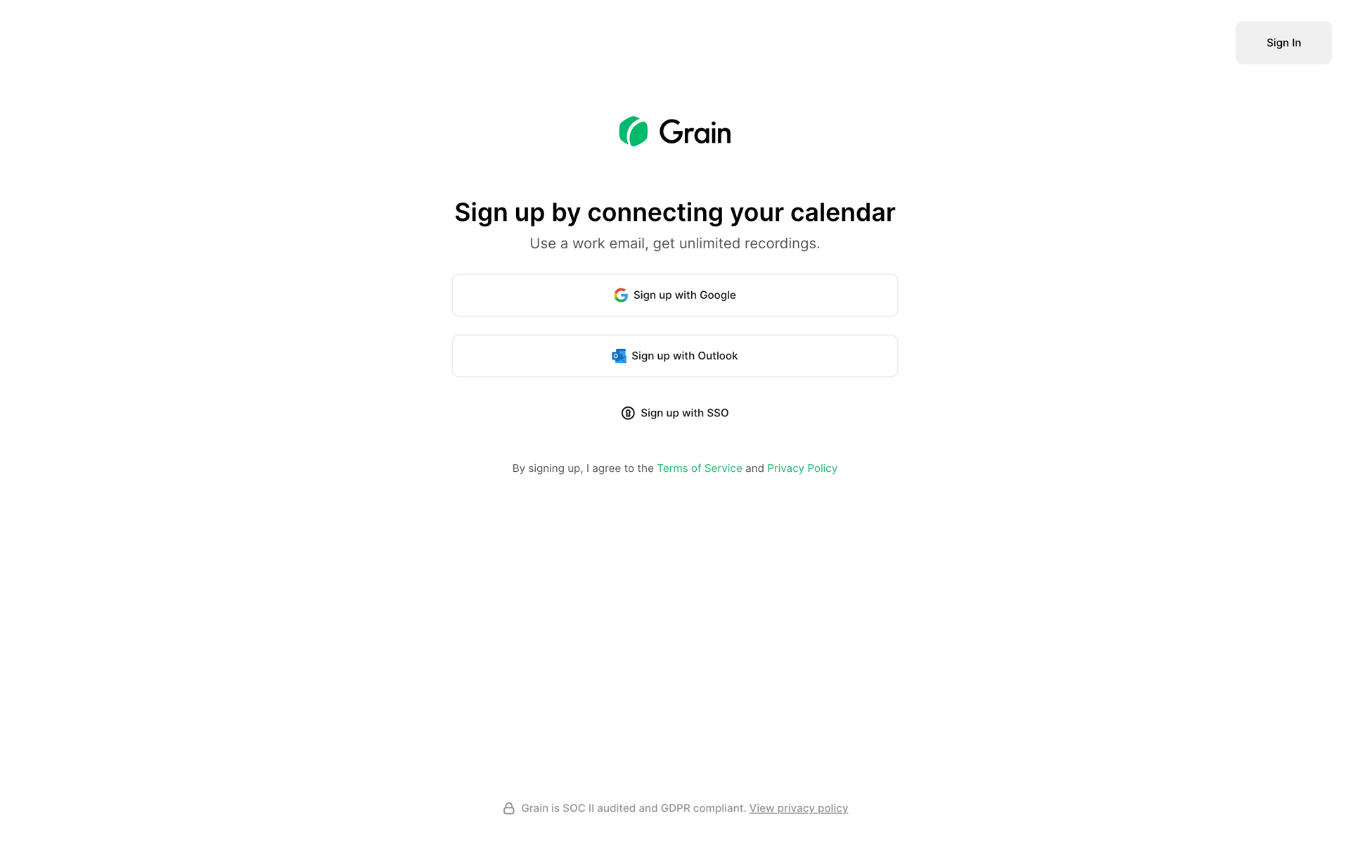 Grain Web AI interface screenshot 5