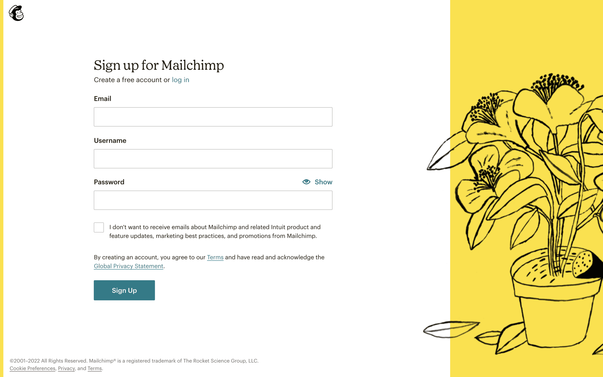 Mailchimp Web Business interface screenshot 3