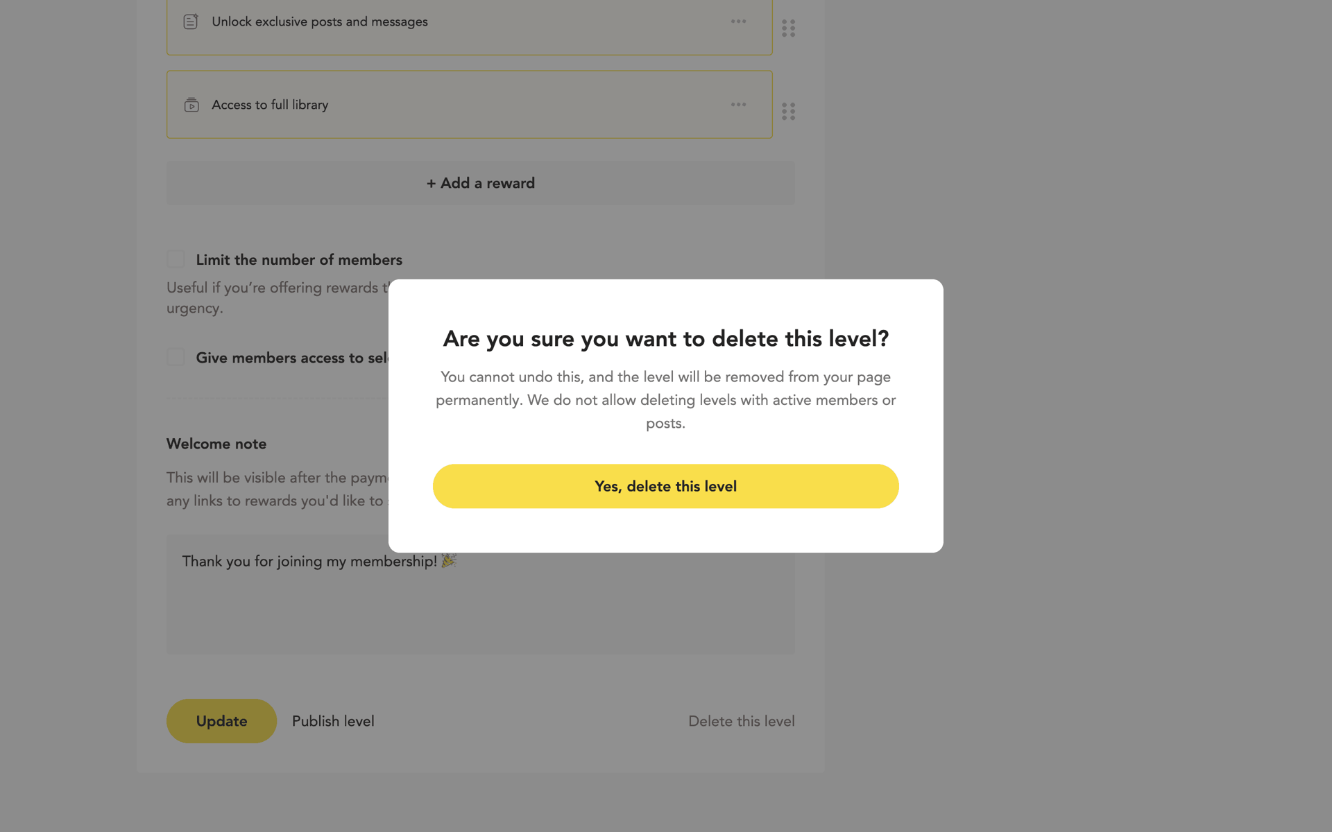 Buy Me a Coffee Web Business interface screenshot 5
