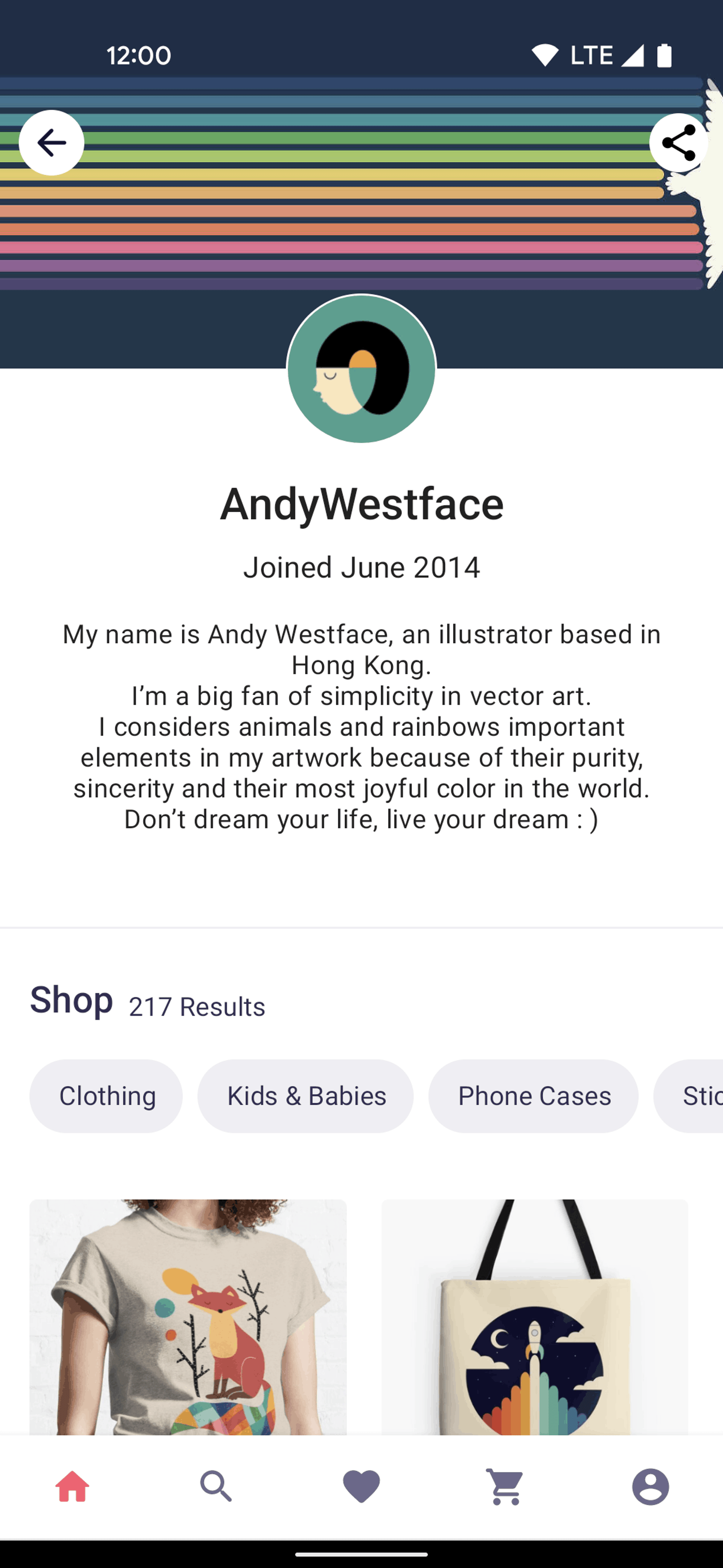 Redbubble Android Shopping interface screenshot 11