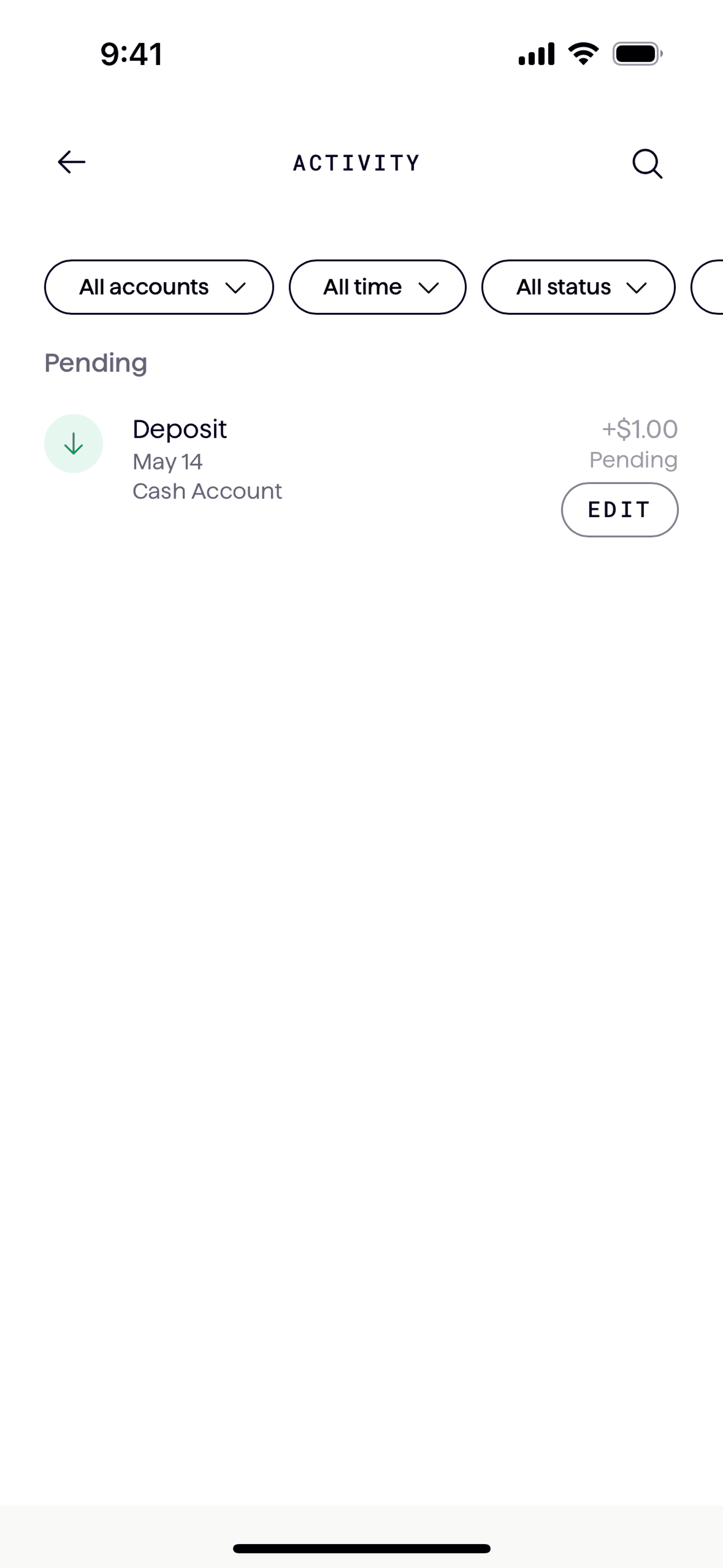 Origin iOS Finance interface screenshot 17