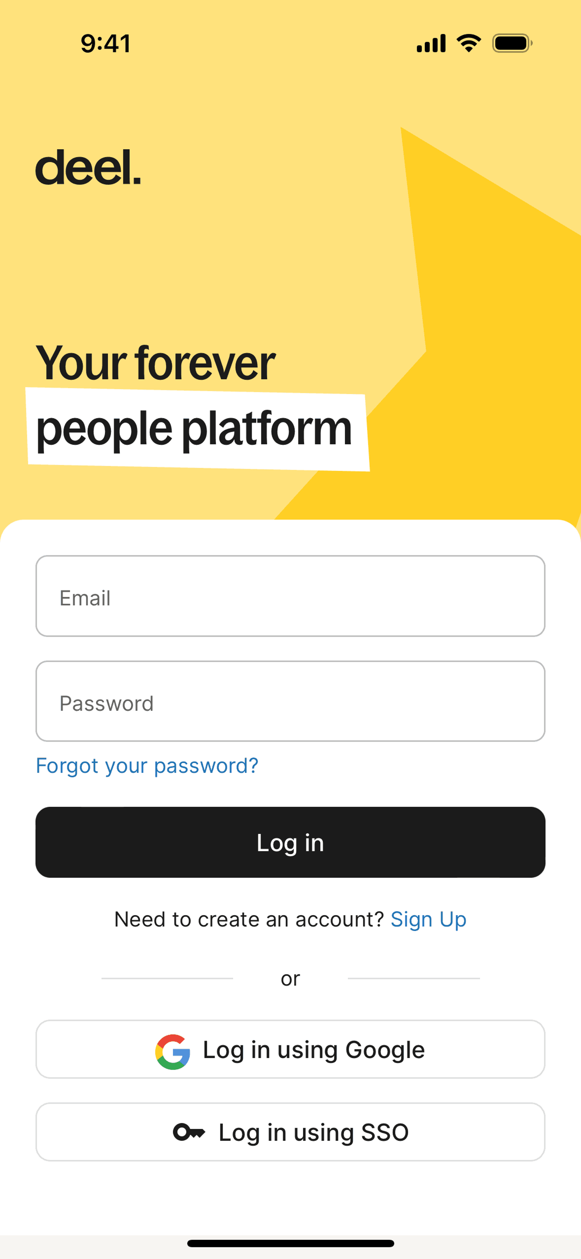 Deel iOS Business interface screenshot 3
