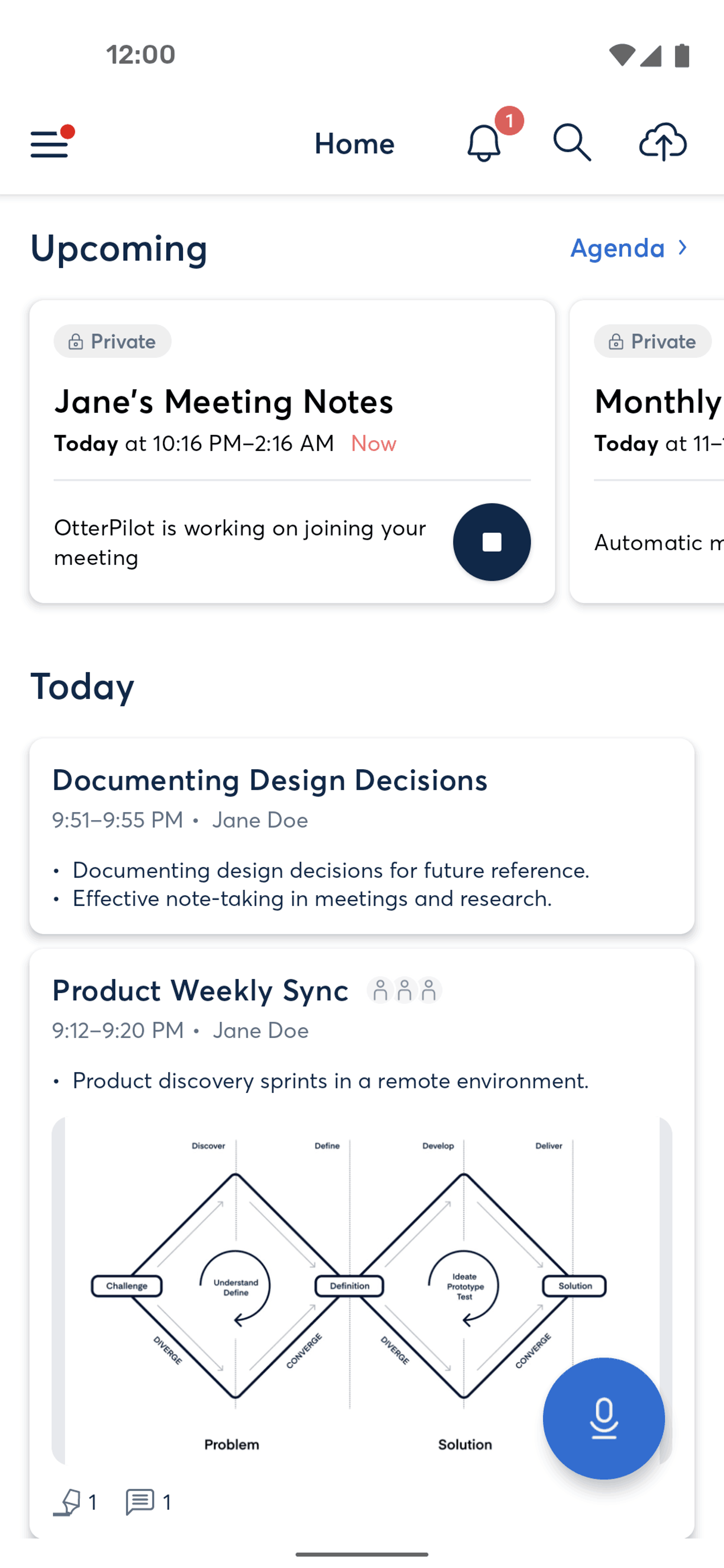 Otter.ai Android AI interface screenshot 21