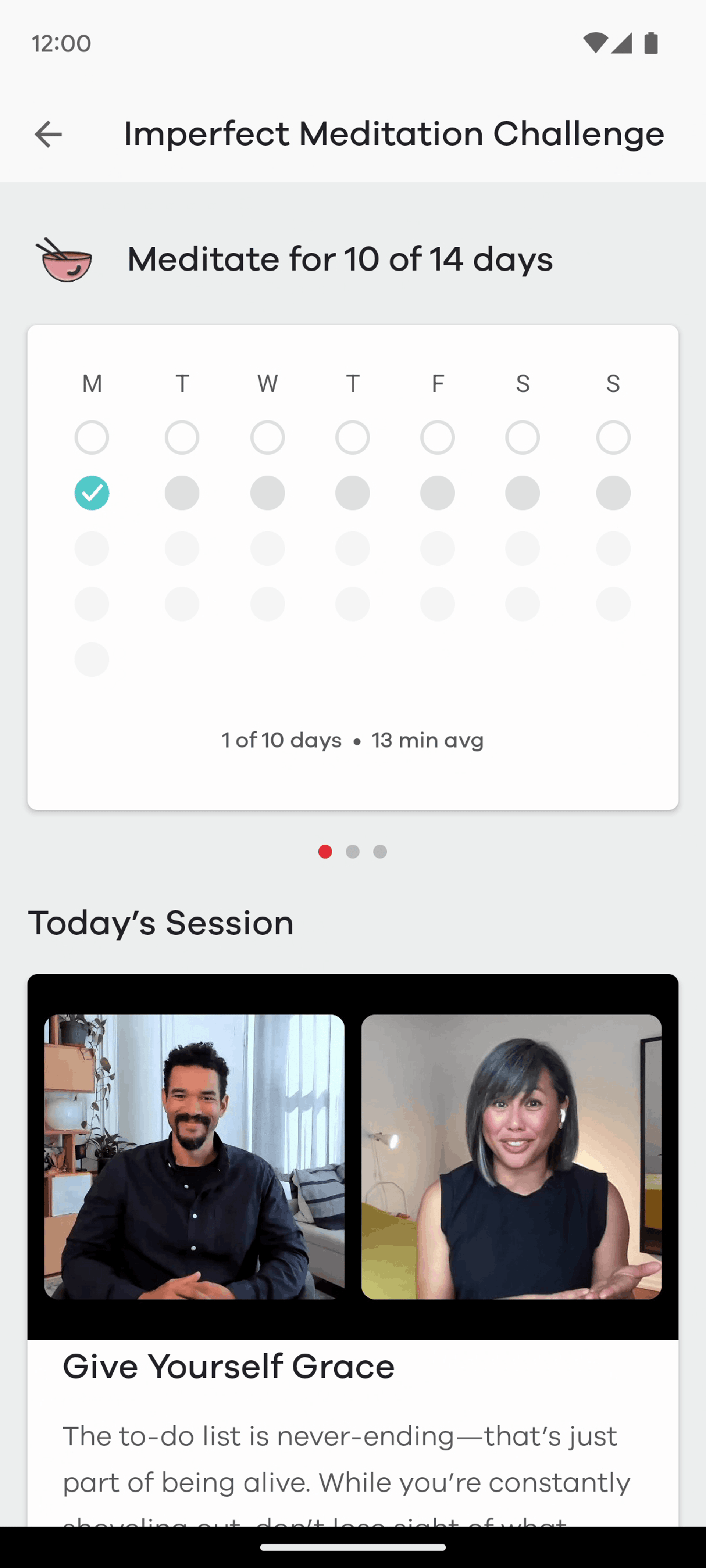 Ten Percent Happier Android Health & Fitness interface screenshot 18