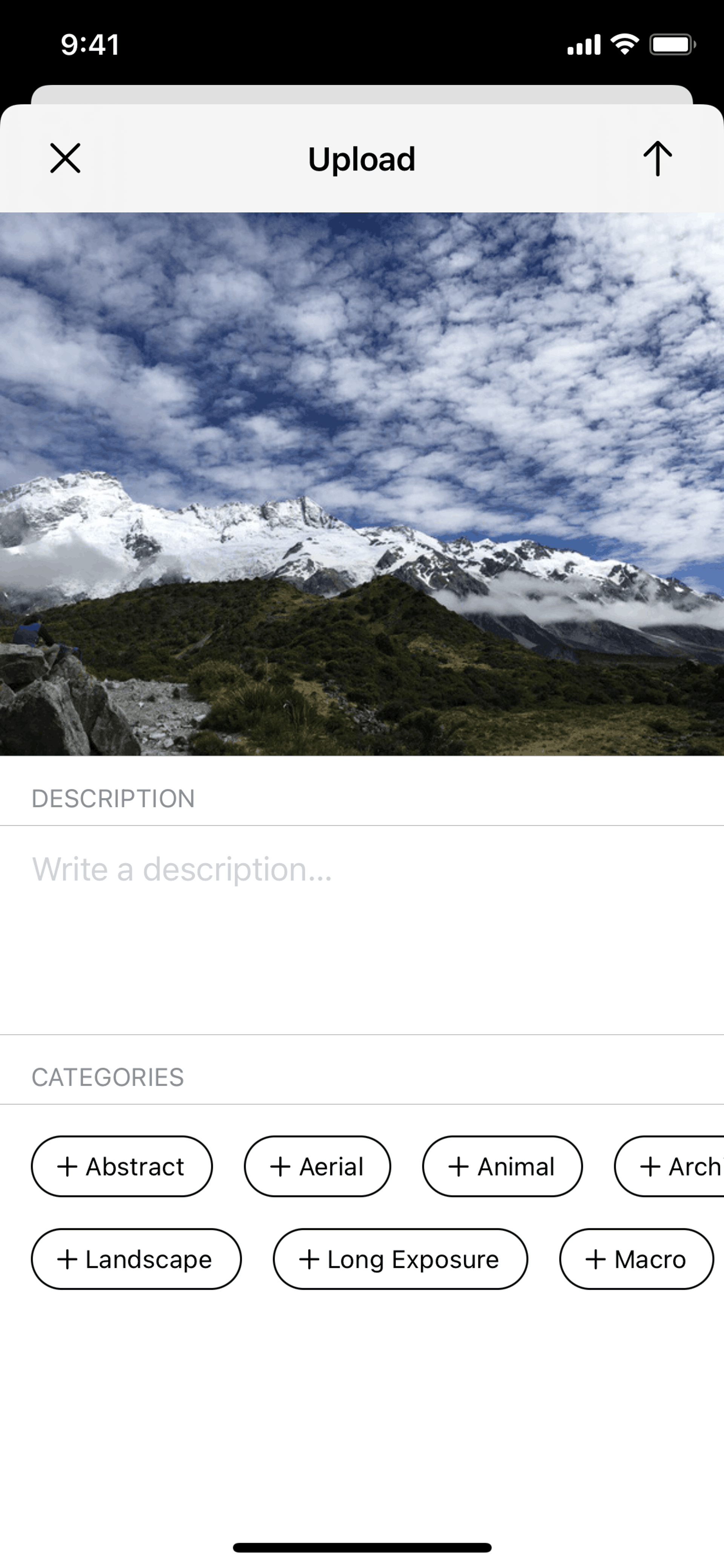 Glass iOS Photo & Video interface screenshot 23