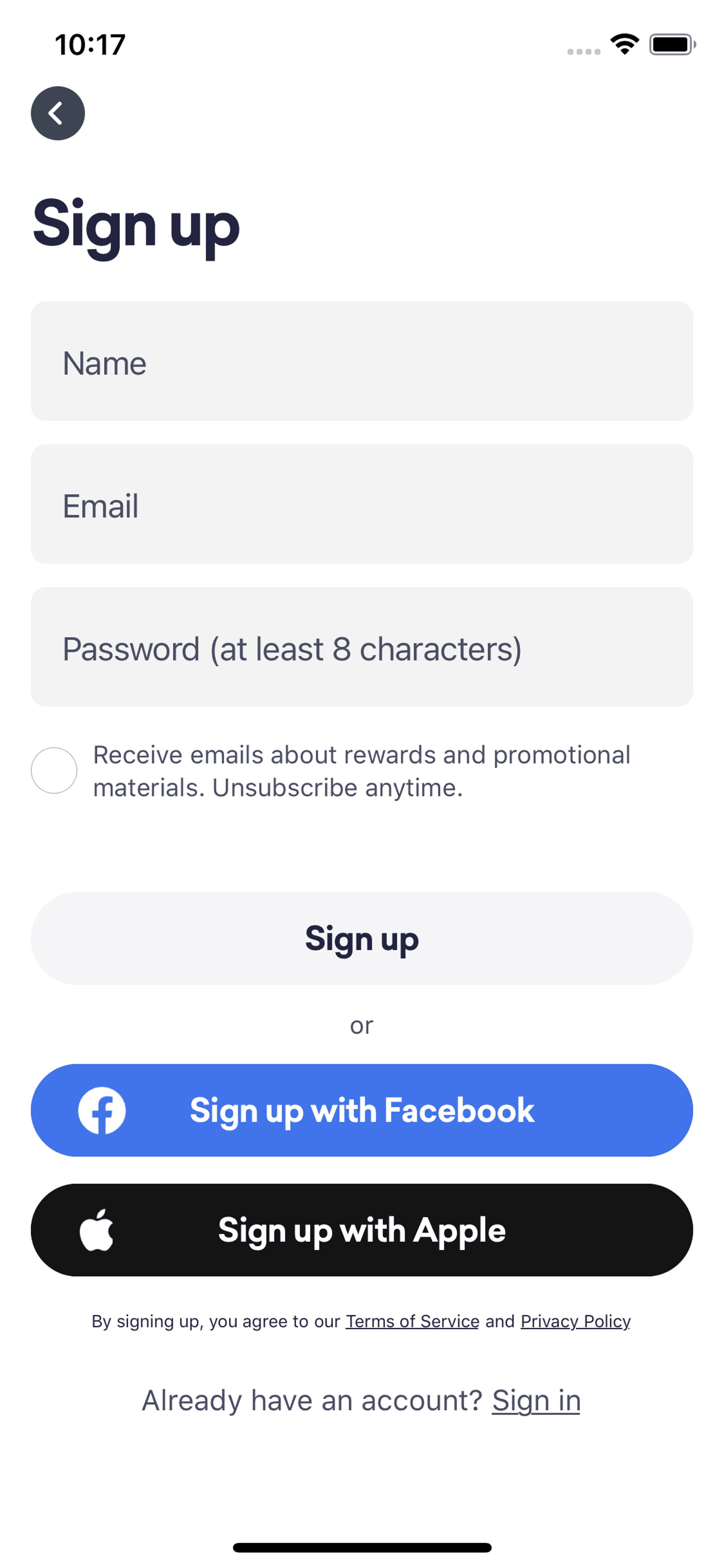 Drop iOS Lifestyle interface screenshot 3