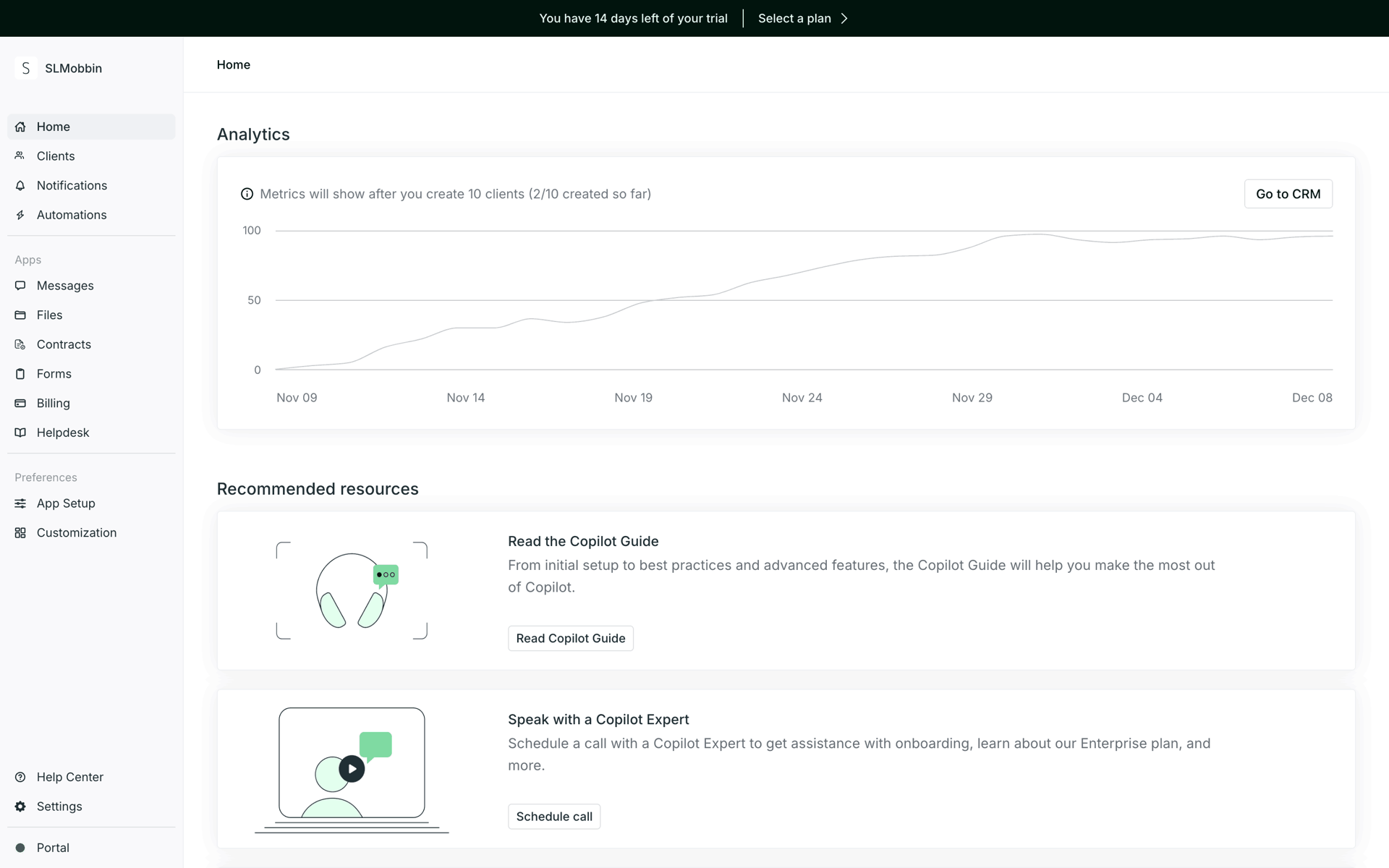 Copilot Web Business interface screenshot 6