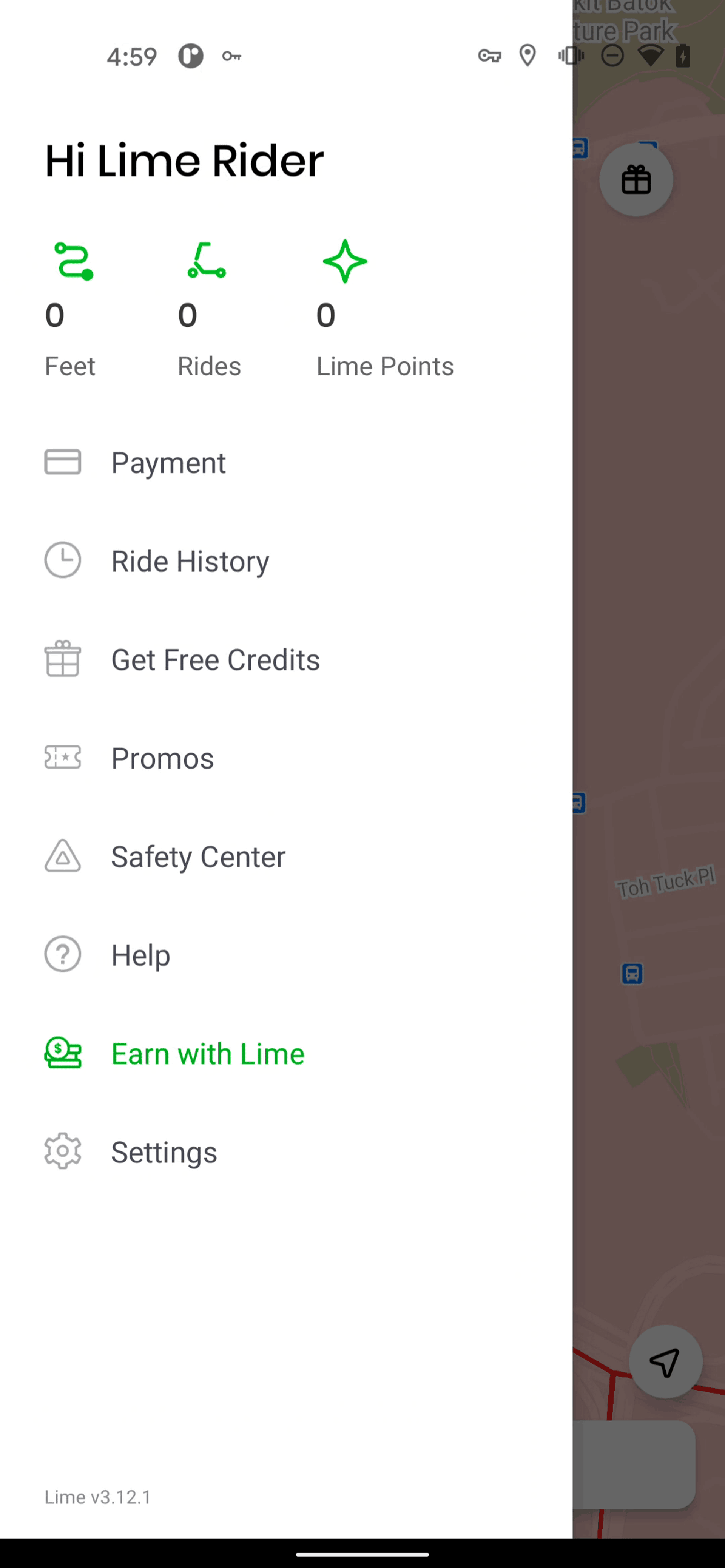 Lime Android Travel & Transportation interface screenshot 22
