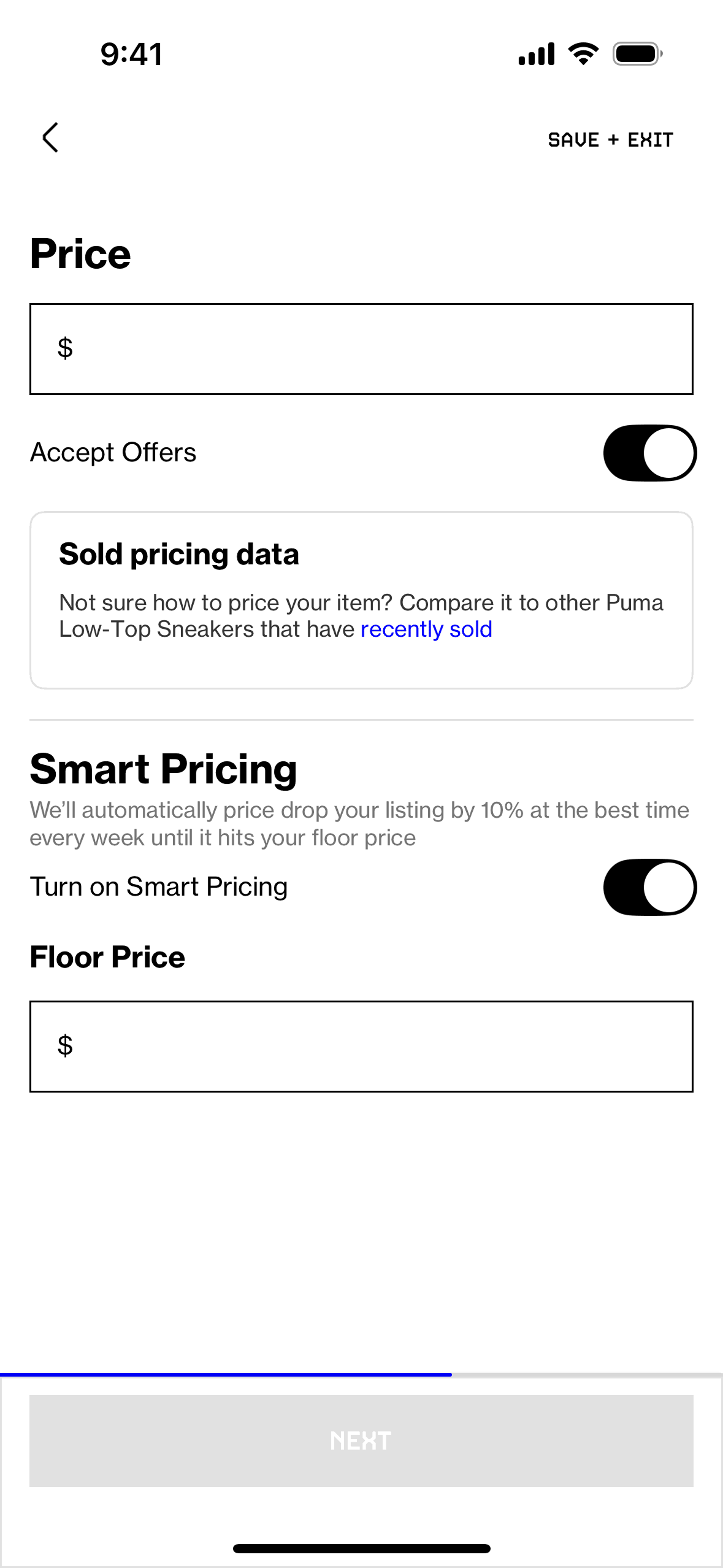 Grailed iOS Shopping interface screenshot 16