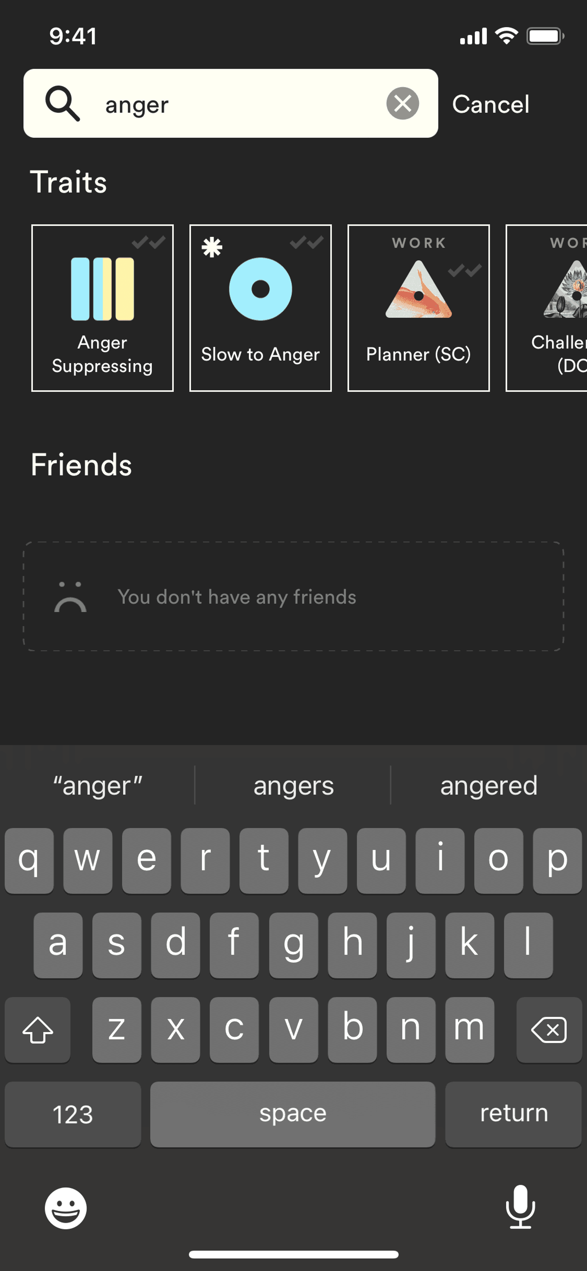 Dimensional iOS Social Networking interface screenshot 9