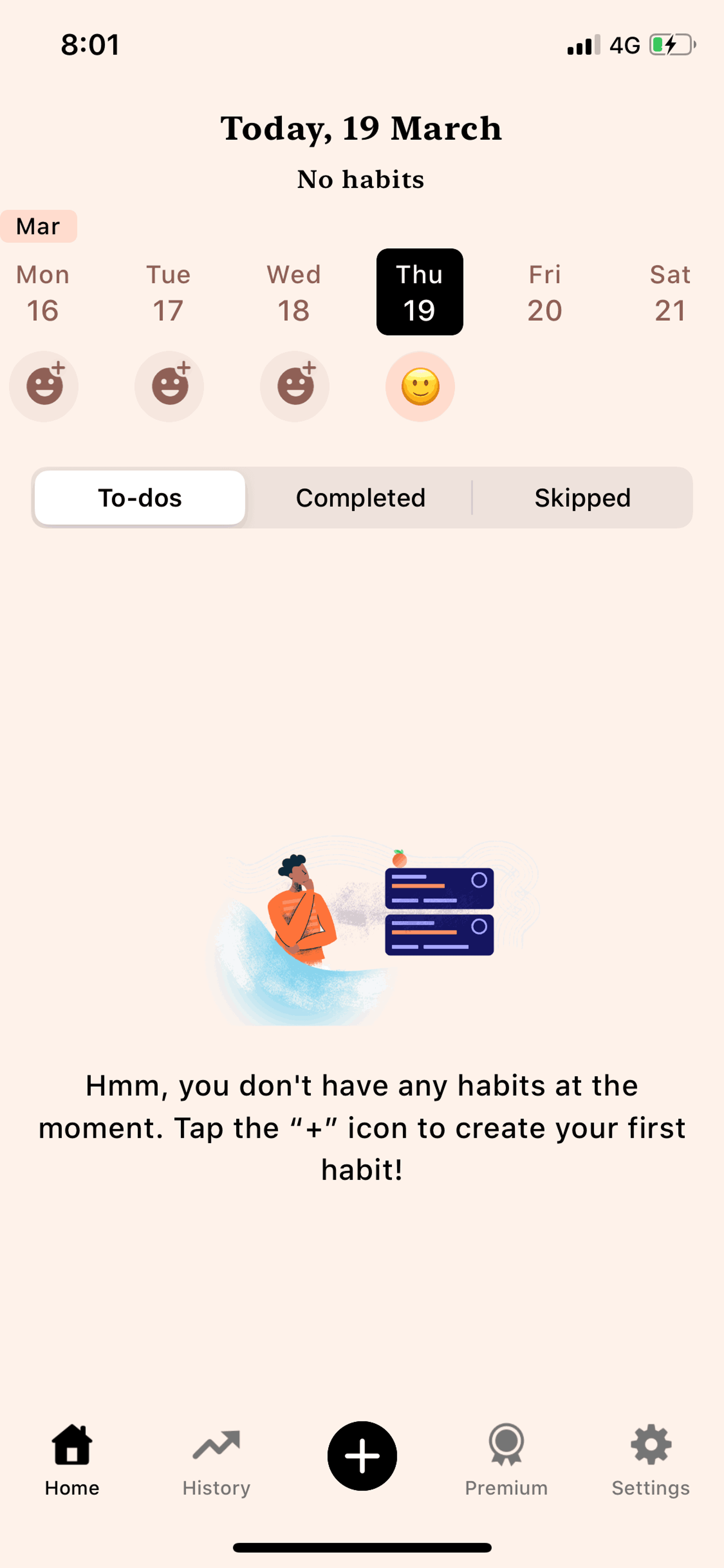 Tangerine iOS Health & Fitness interface screenshot 16
