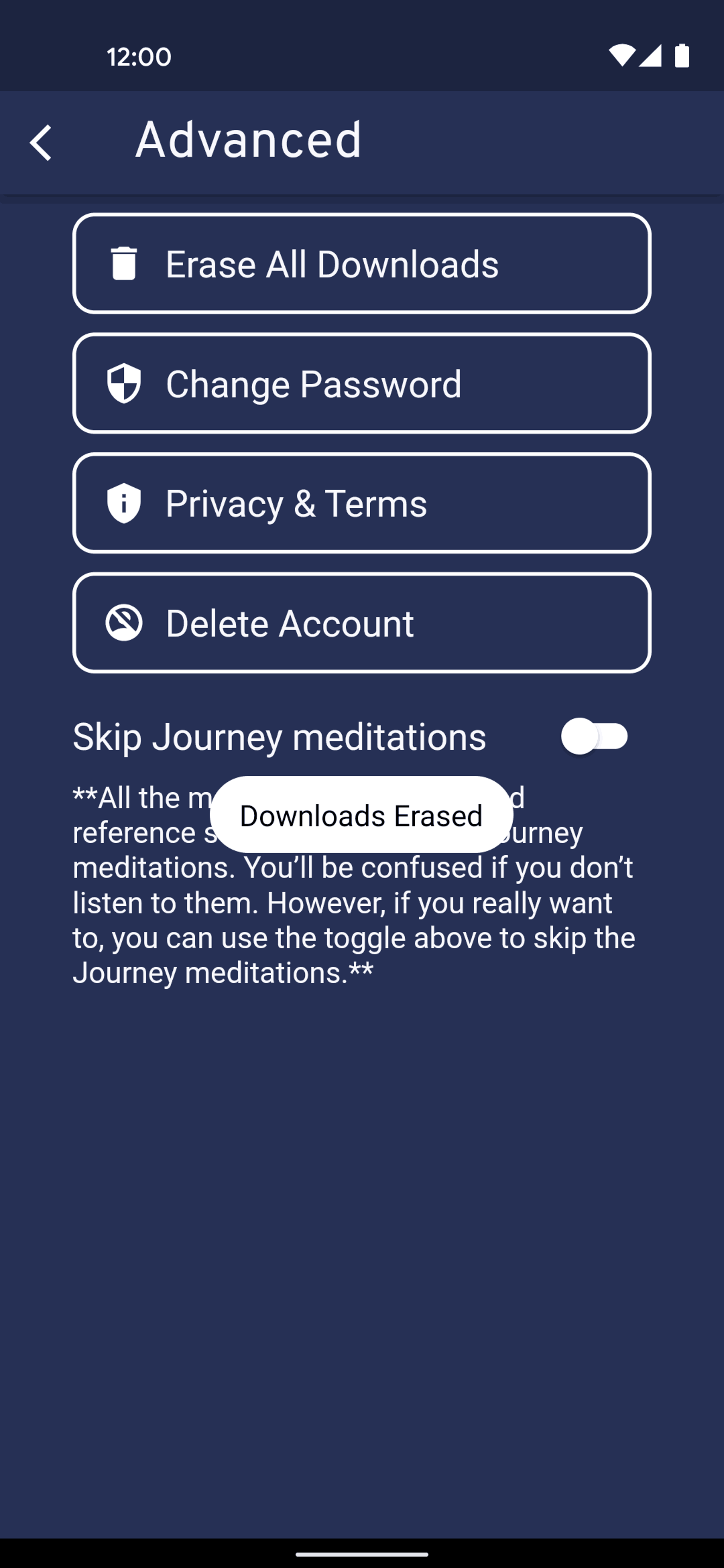 Brightmind Android Health & Fitness interface screenshot 23