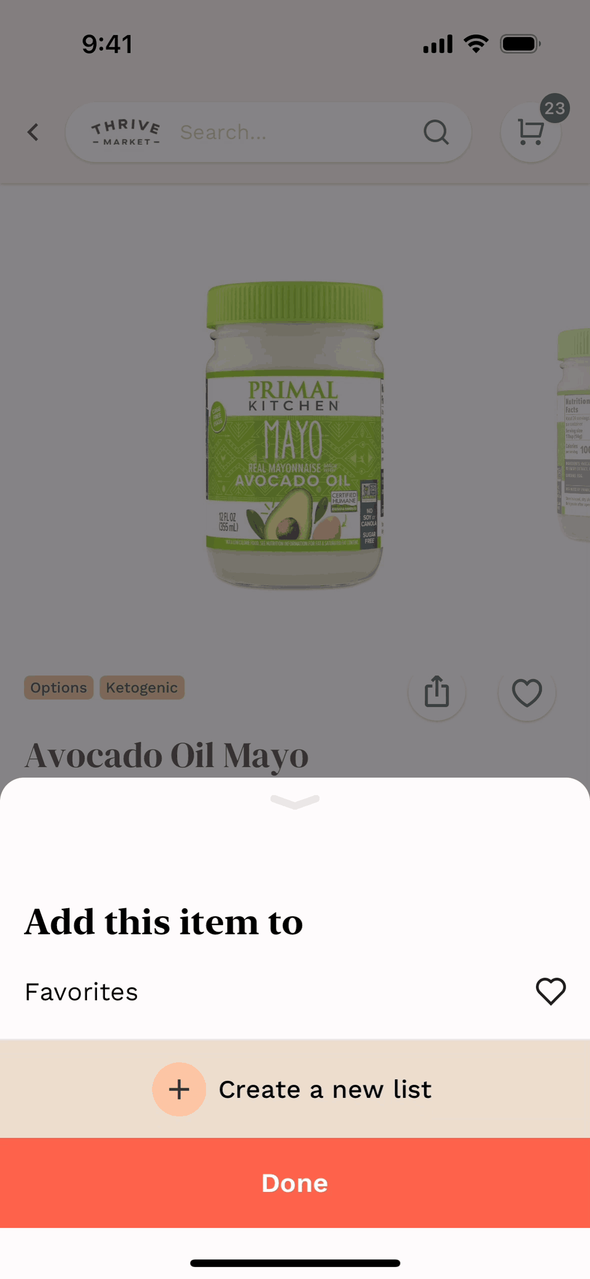 Thrive Market iOS Shopping interface screenshot 16