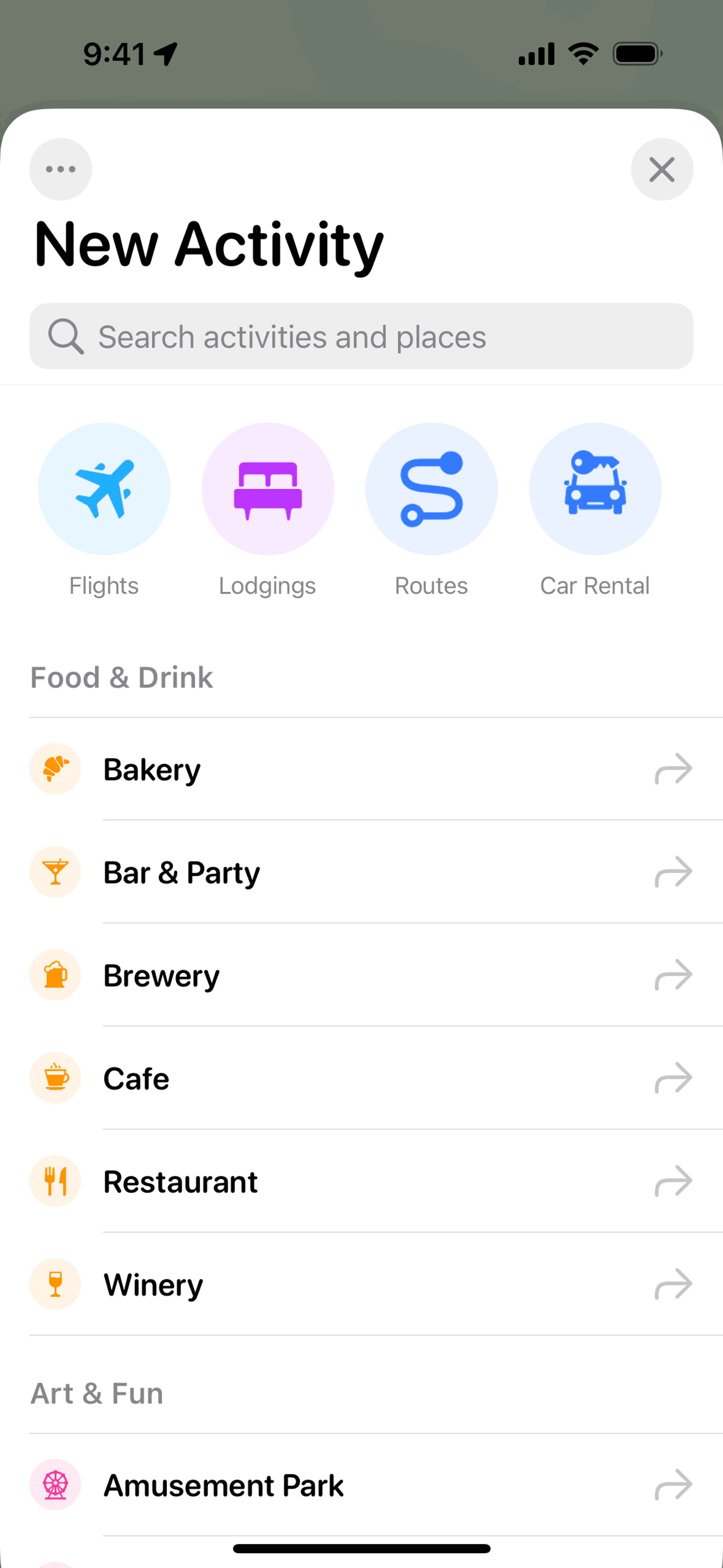 Tripsy iOS Travel & Transportation interface screenshot 18
