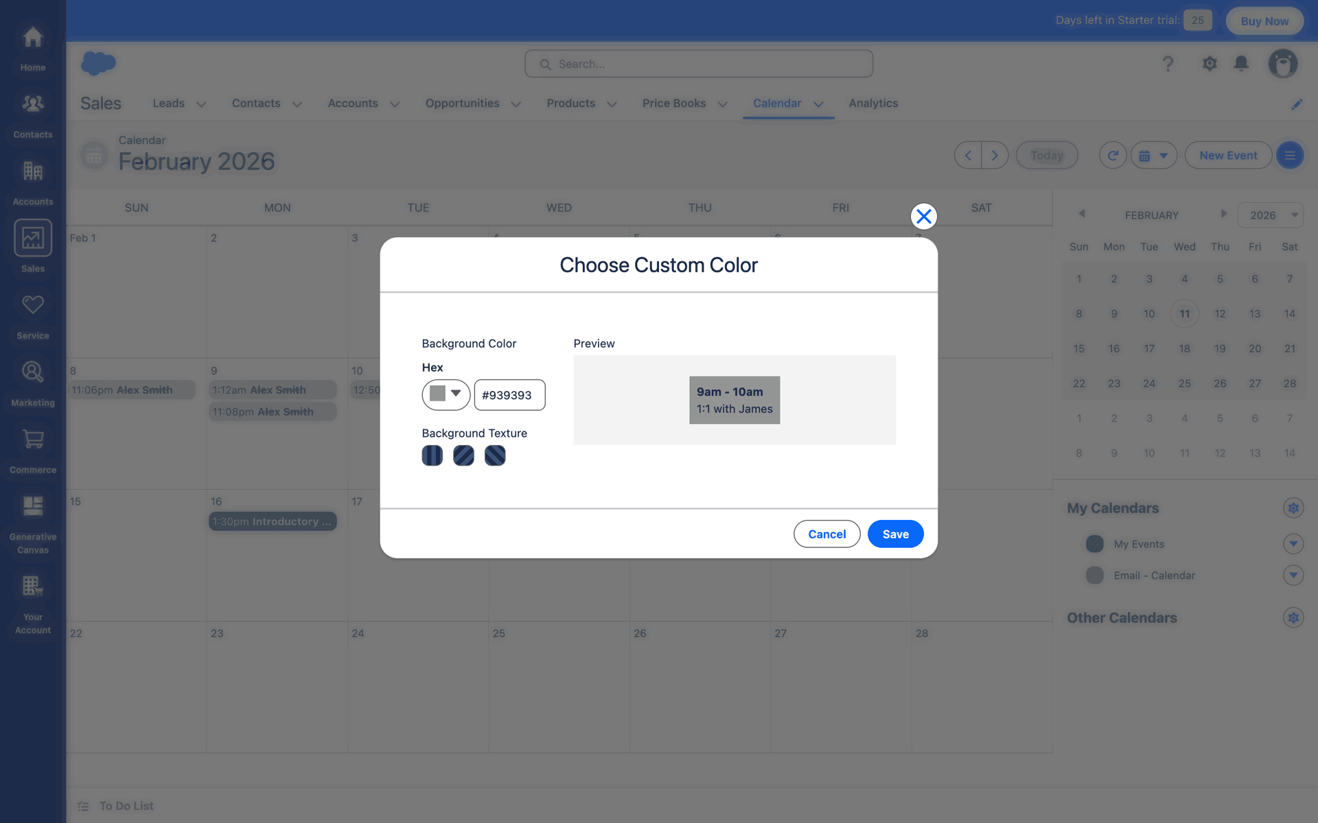 Salesforce Web Business interface screenshot 12