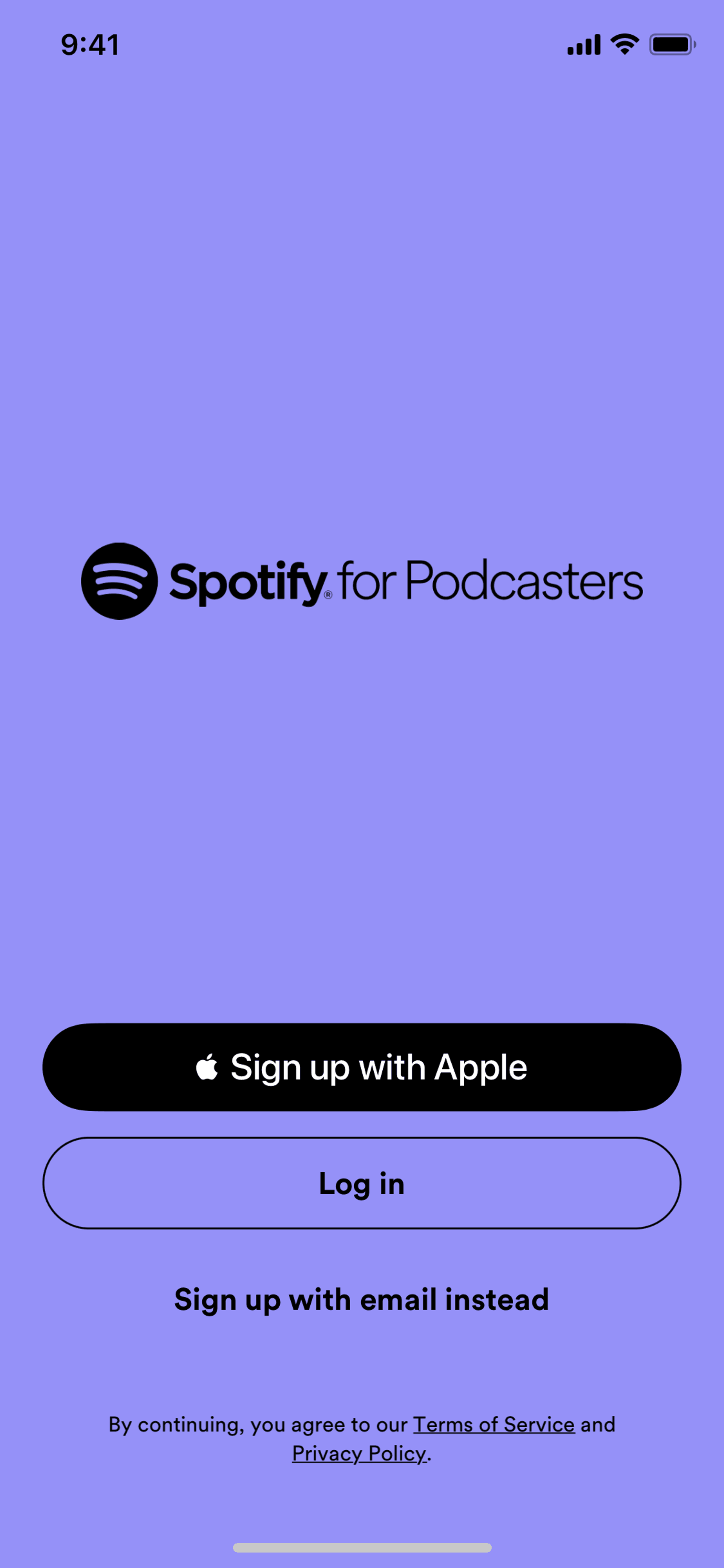 Spotify for Creators iOS Music & Audio interface screenshot 2