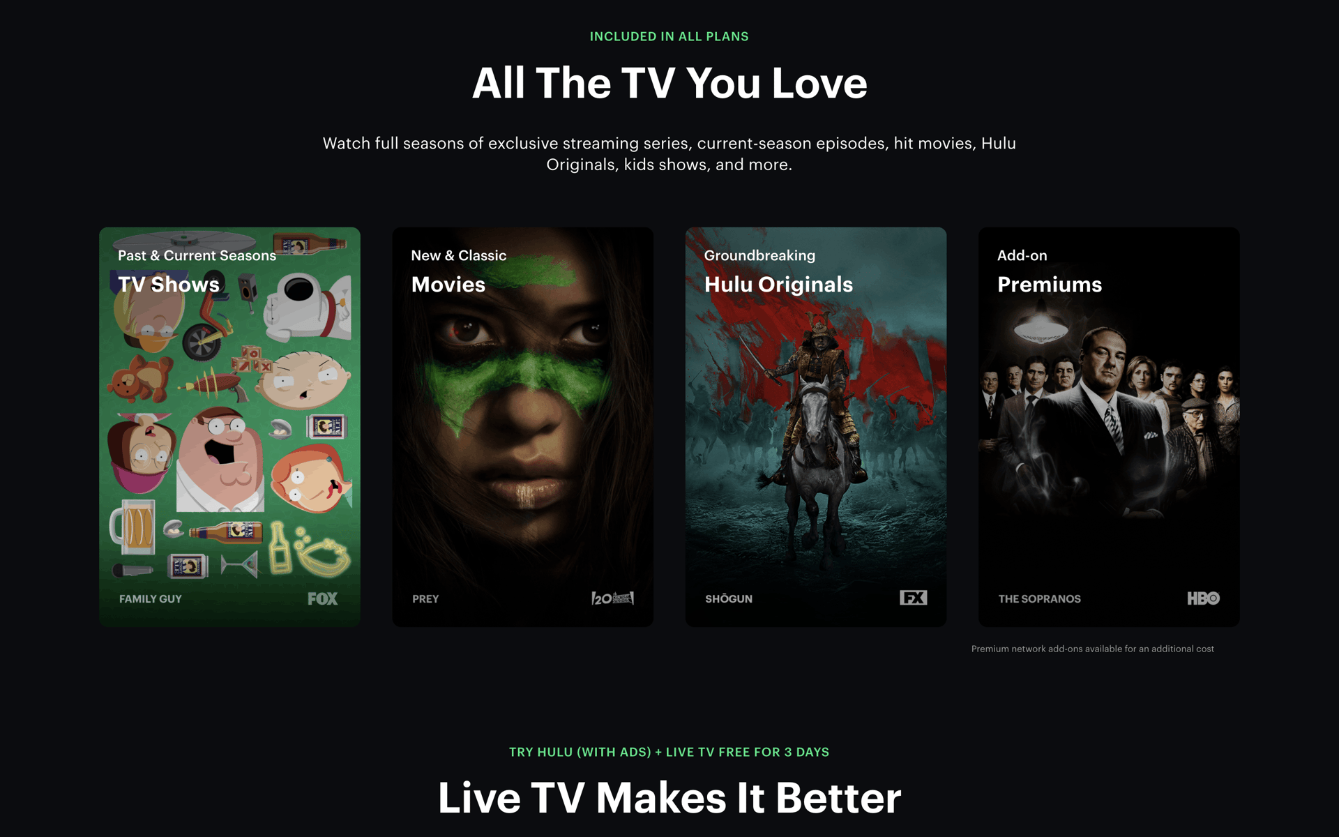 Hulu Web Entertainment interface screenshot 16