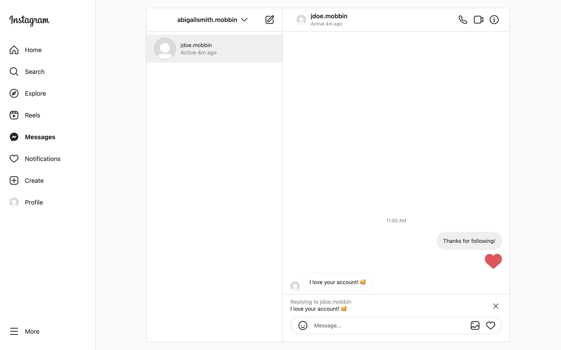Instagram Web Photo & Video interface screenshot 10
