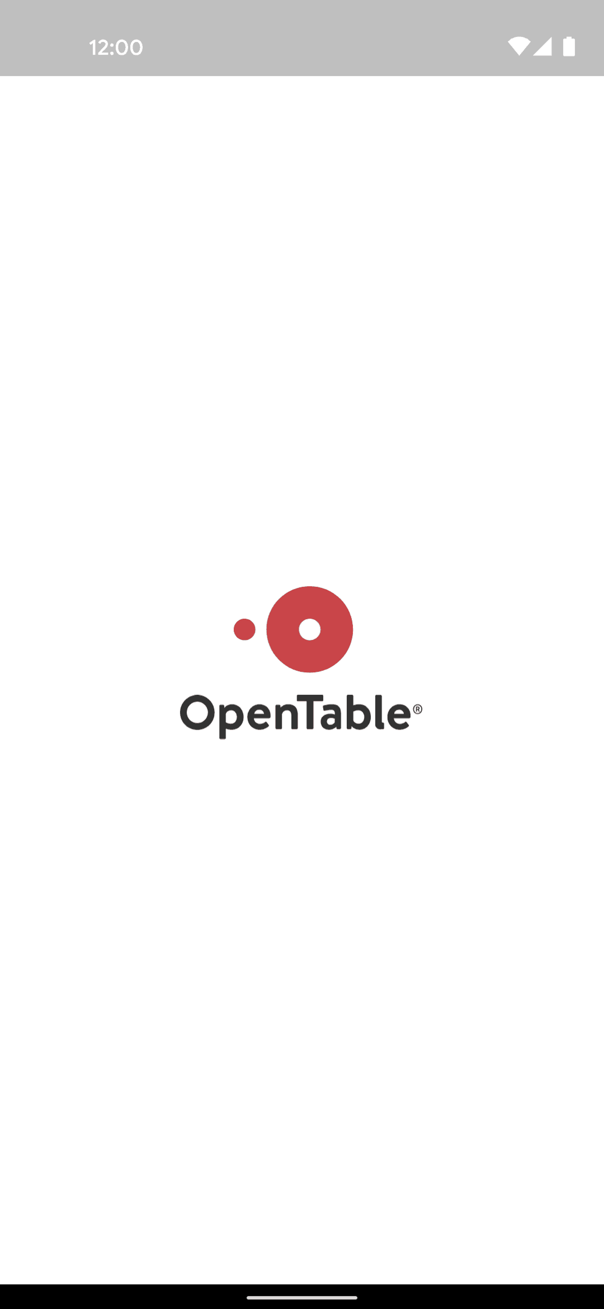 OpenTable Android Food & Drink interface screenshot 1