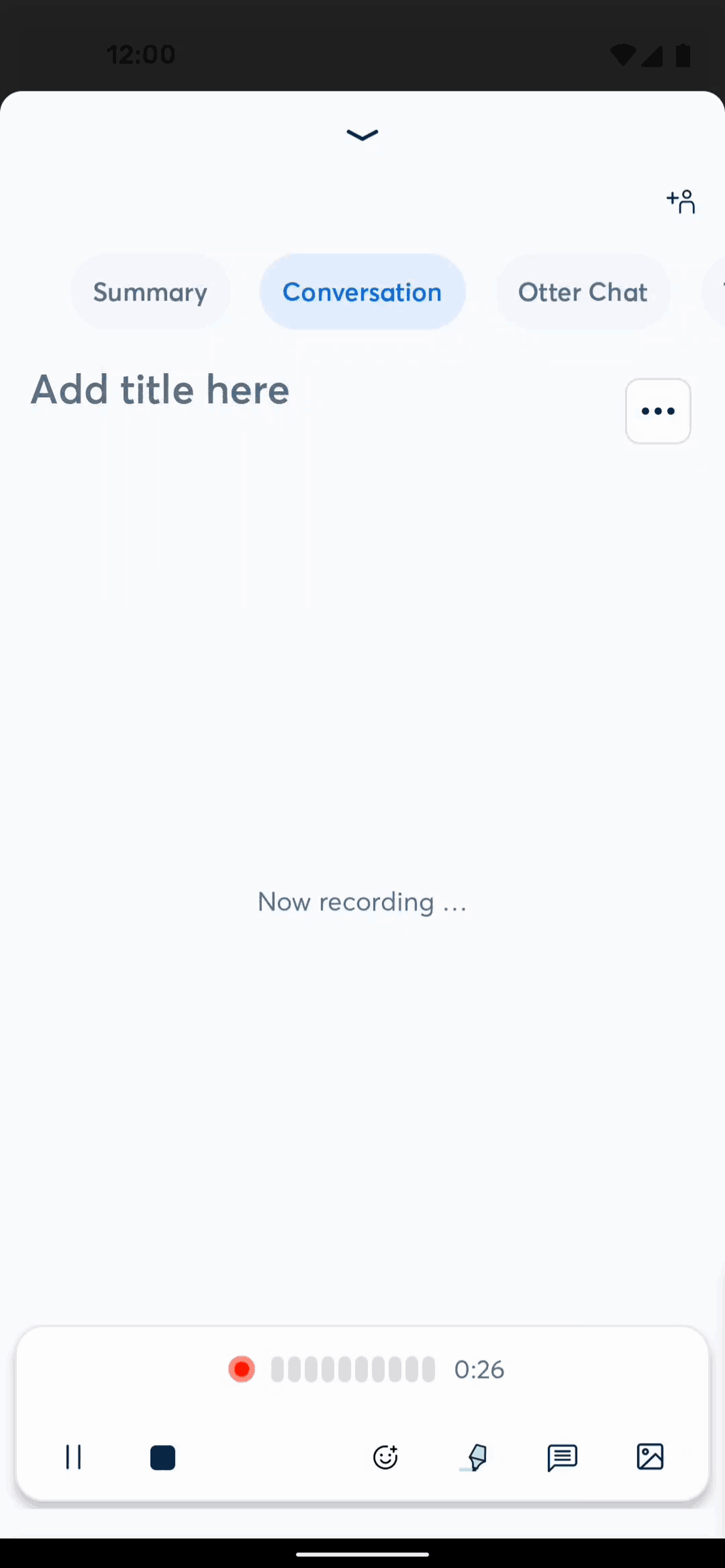 Otter.ai Android AI interface screenshot 18