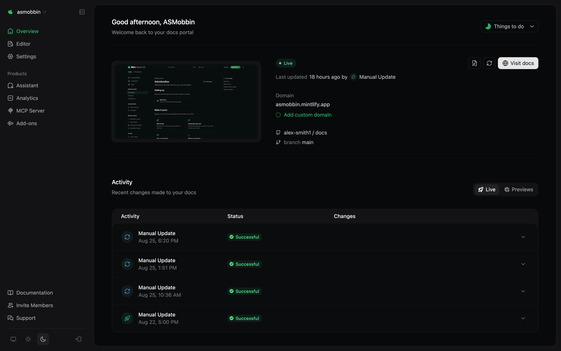 Mintlify Web Developer Tools interface screenshot 8